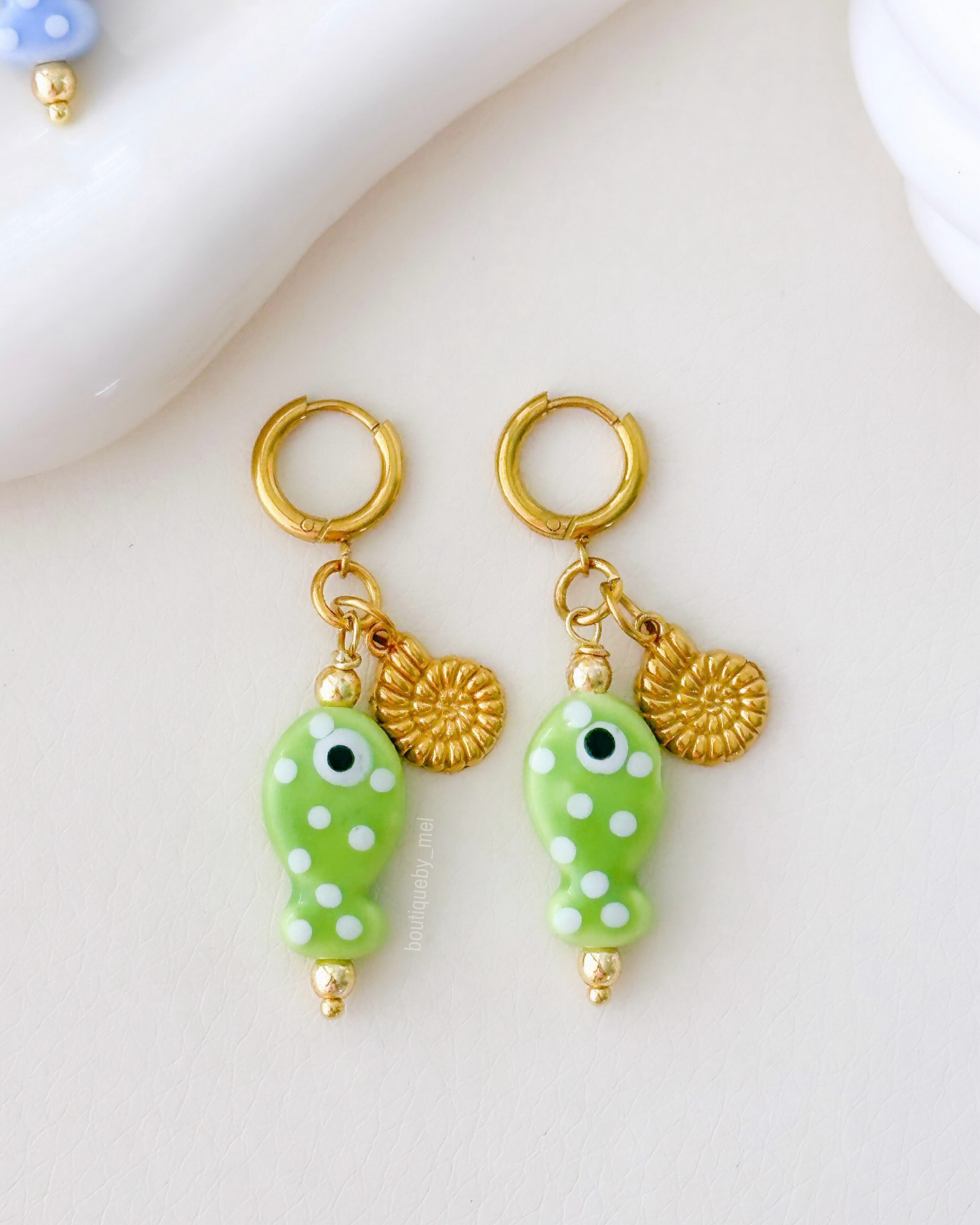 Polka Dots Fish Earrings
