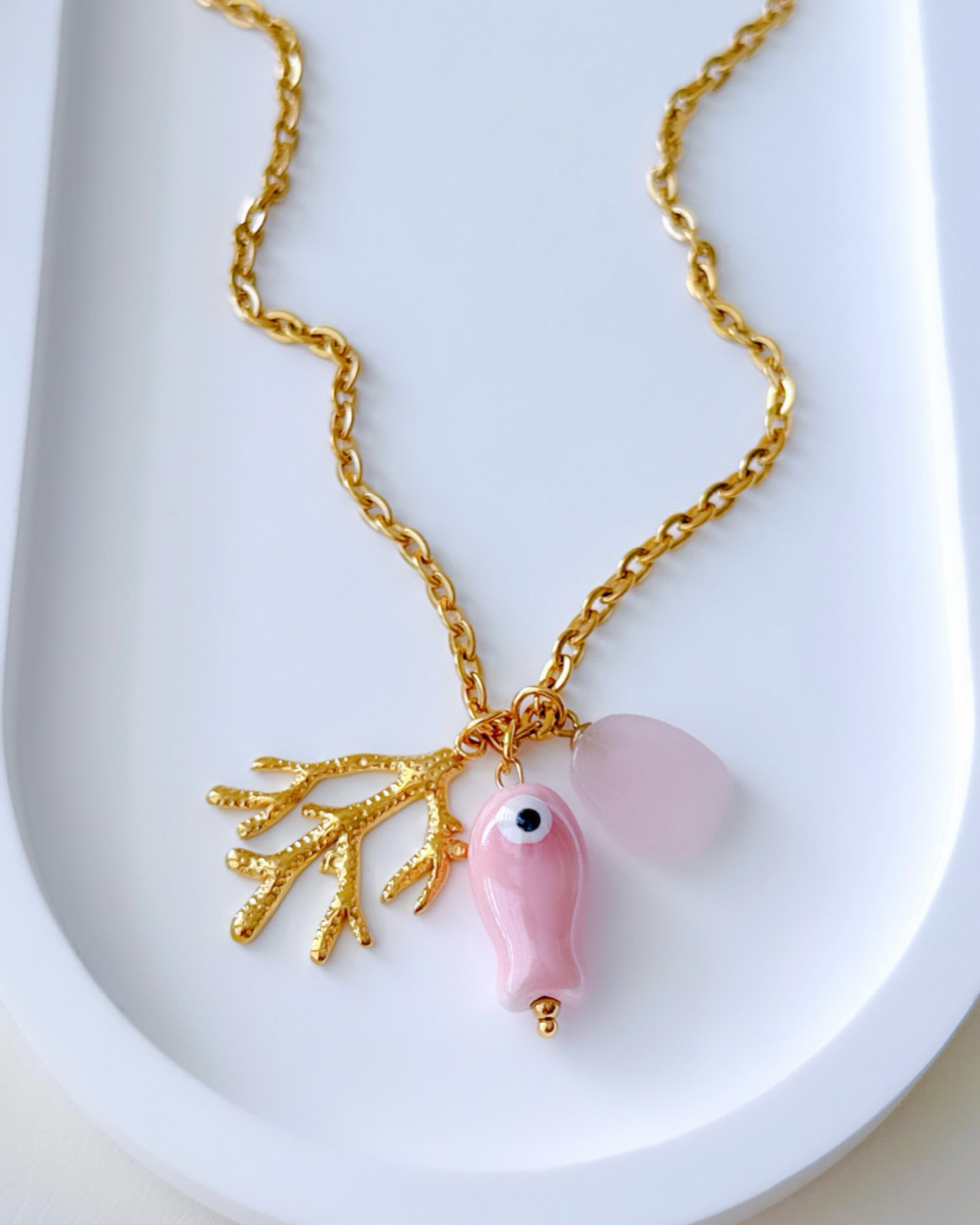 Seaside Pink Necklace