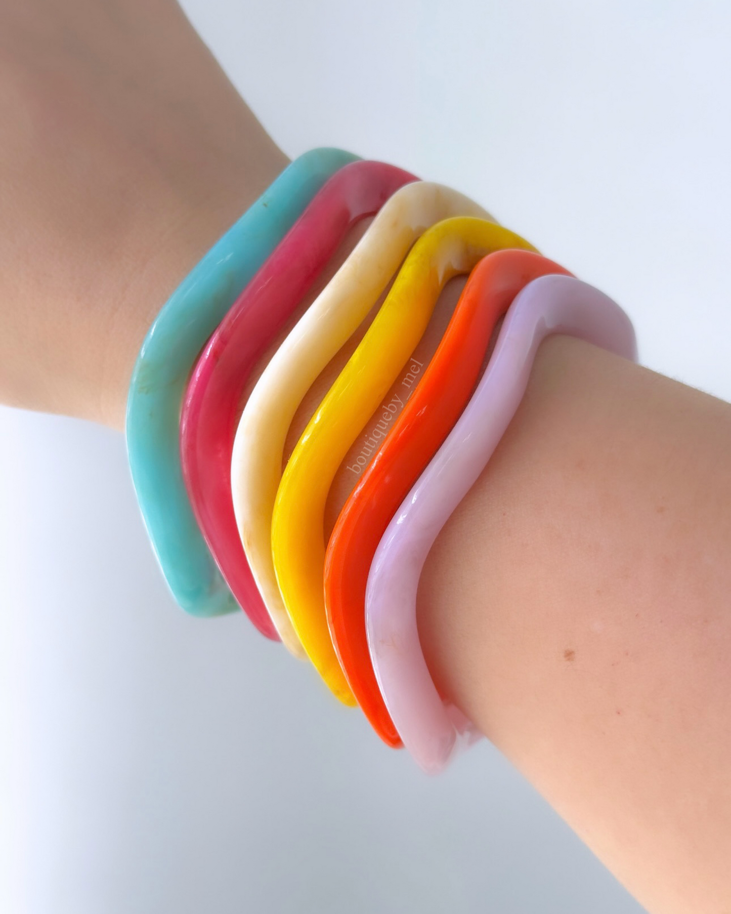 Wave Bangles (Set of 6)