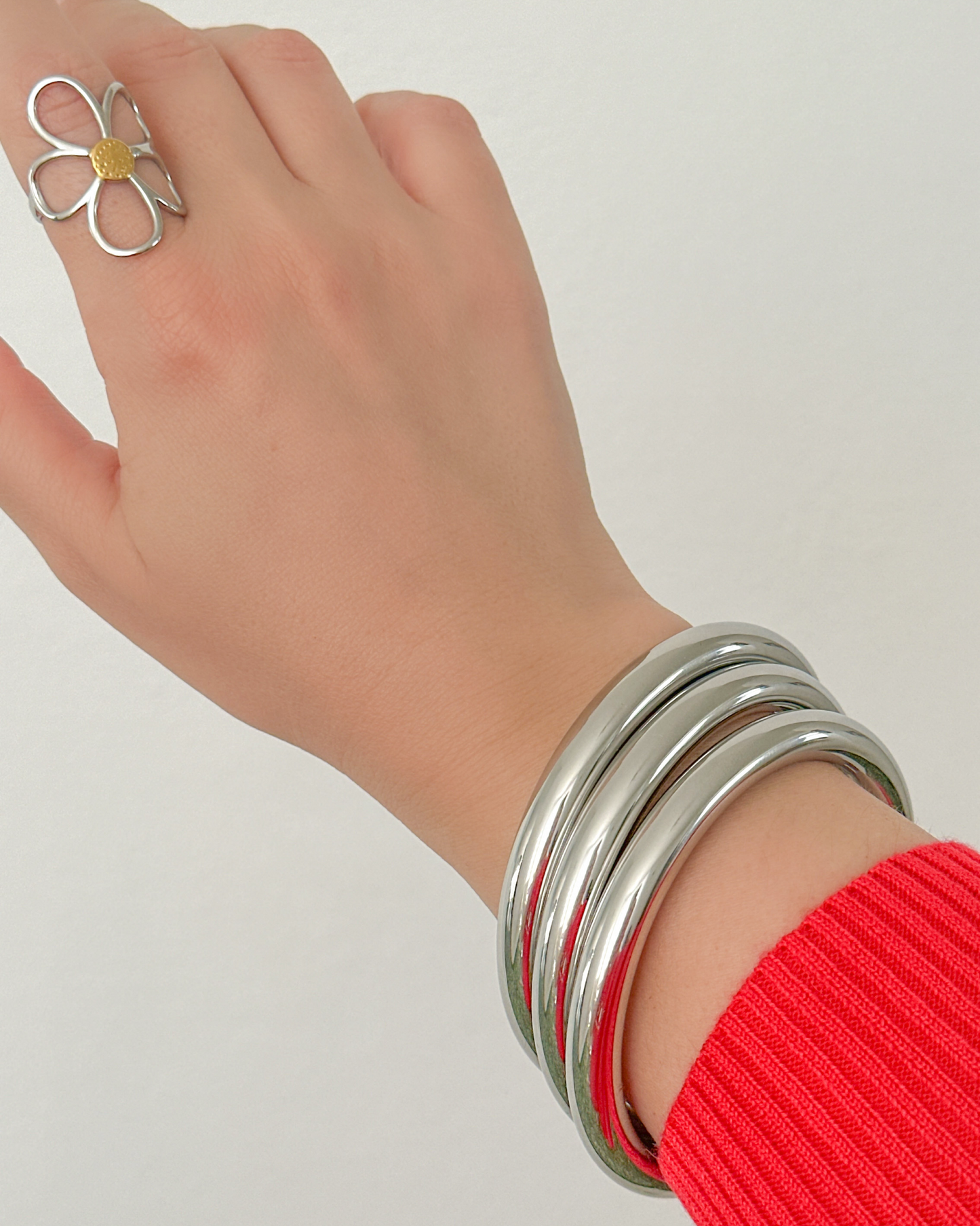 Silver Bangles / Set of 3