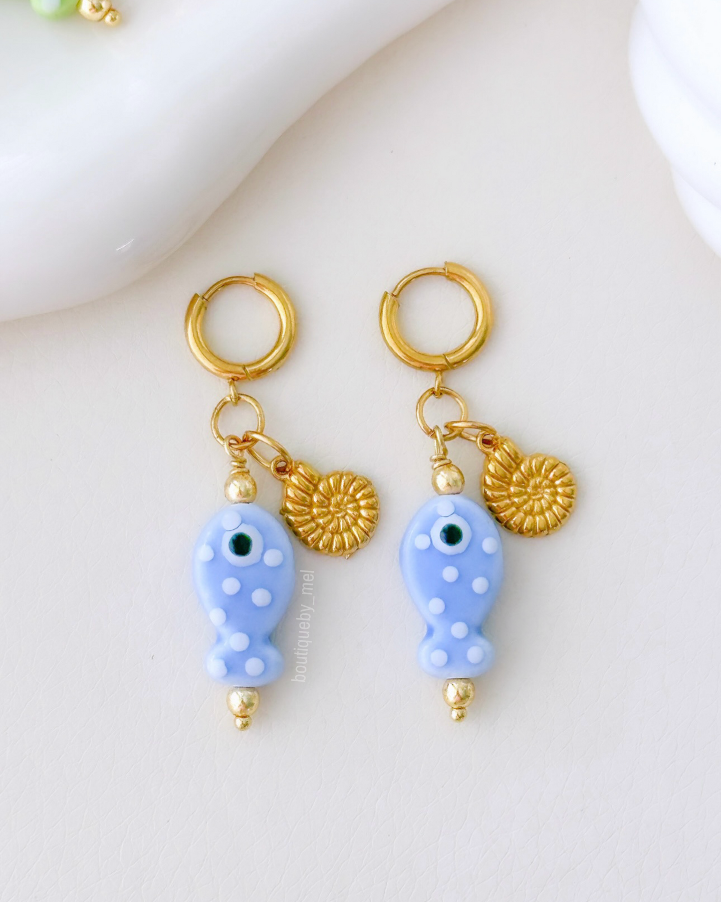 Polka Dots Fish Earrings