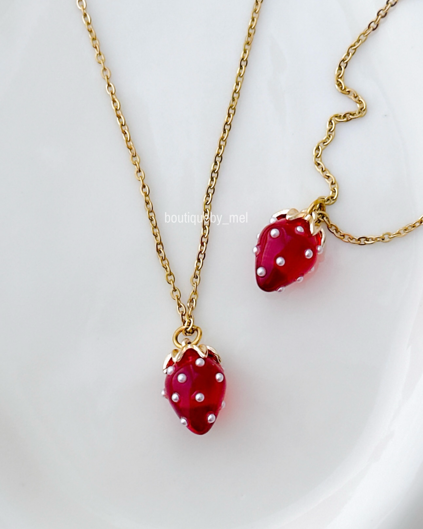 Red Strawberry Necklace