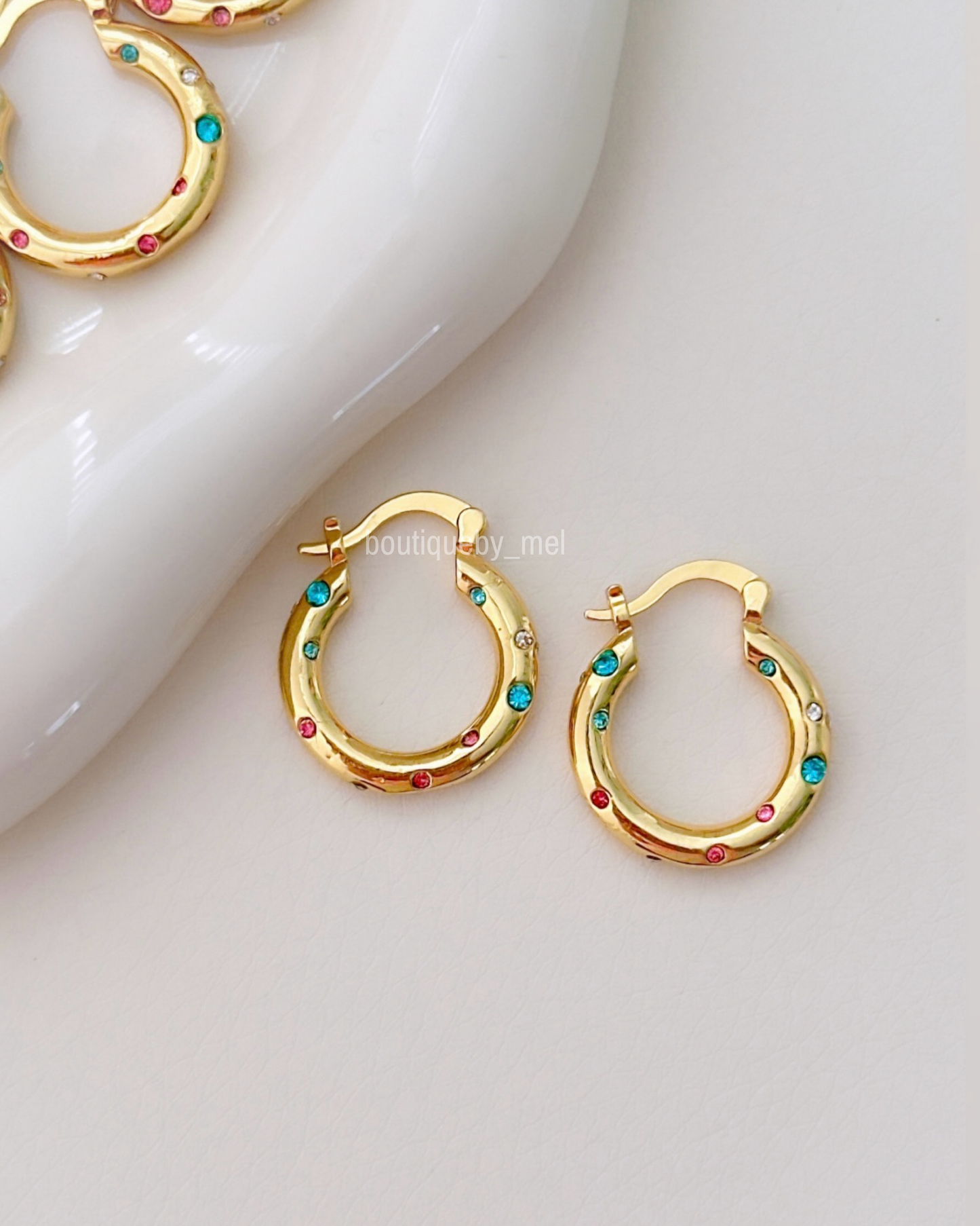 Colorful Zirconias Earrings