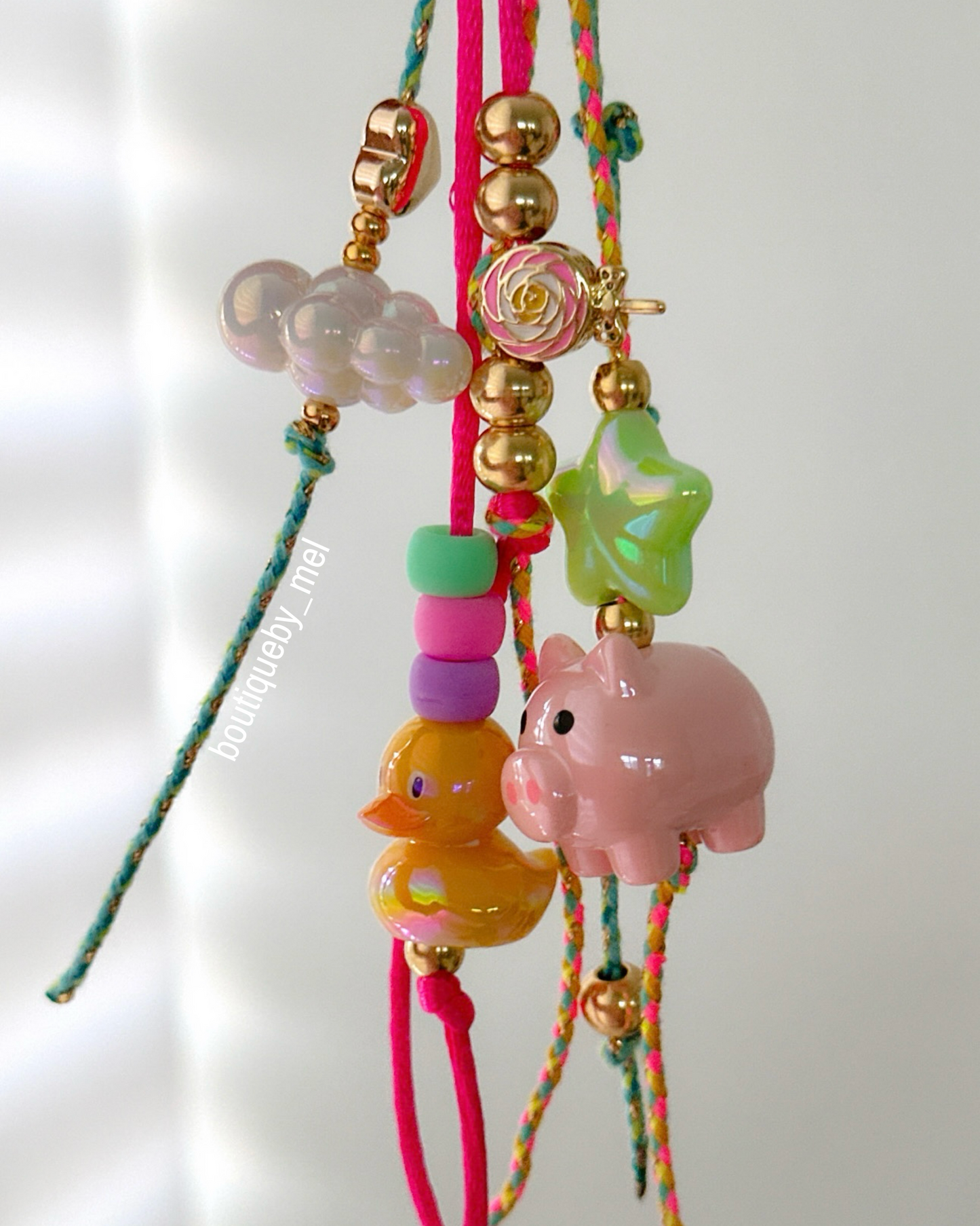 Mel Beaded Bag Charm