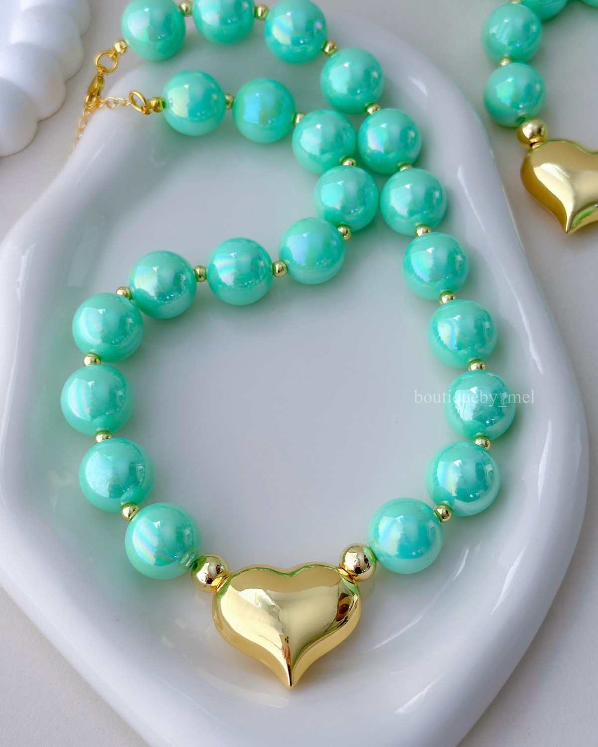 Minted Love Necklace