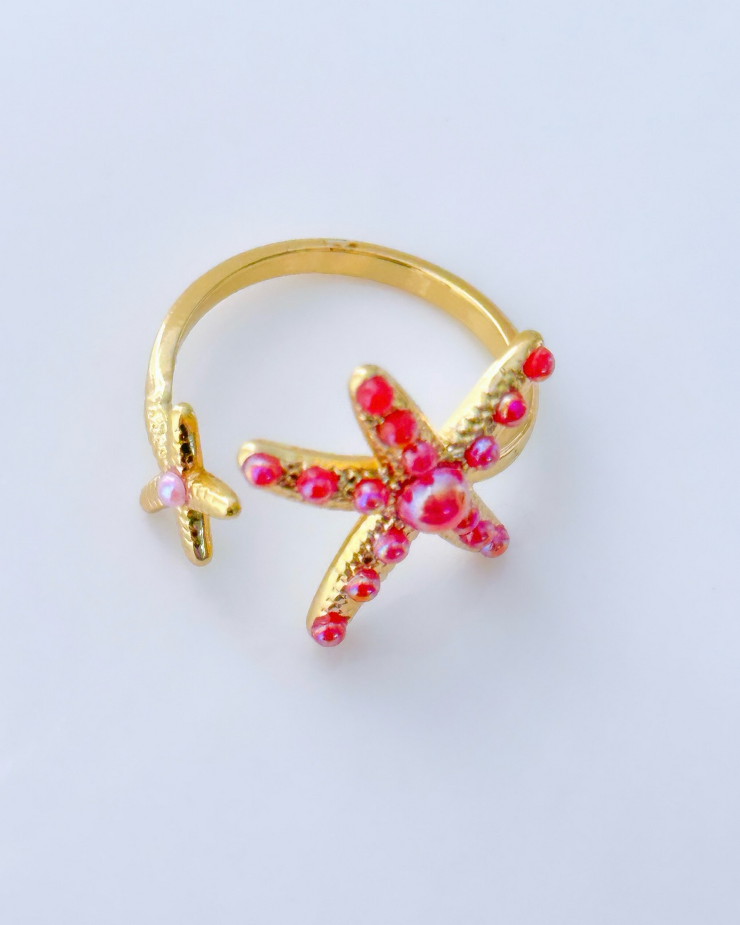 Fucsia Starfish Ring