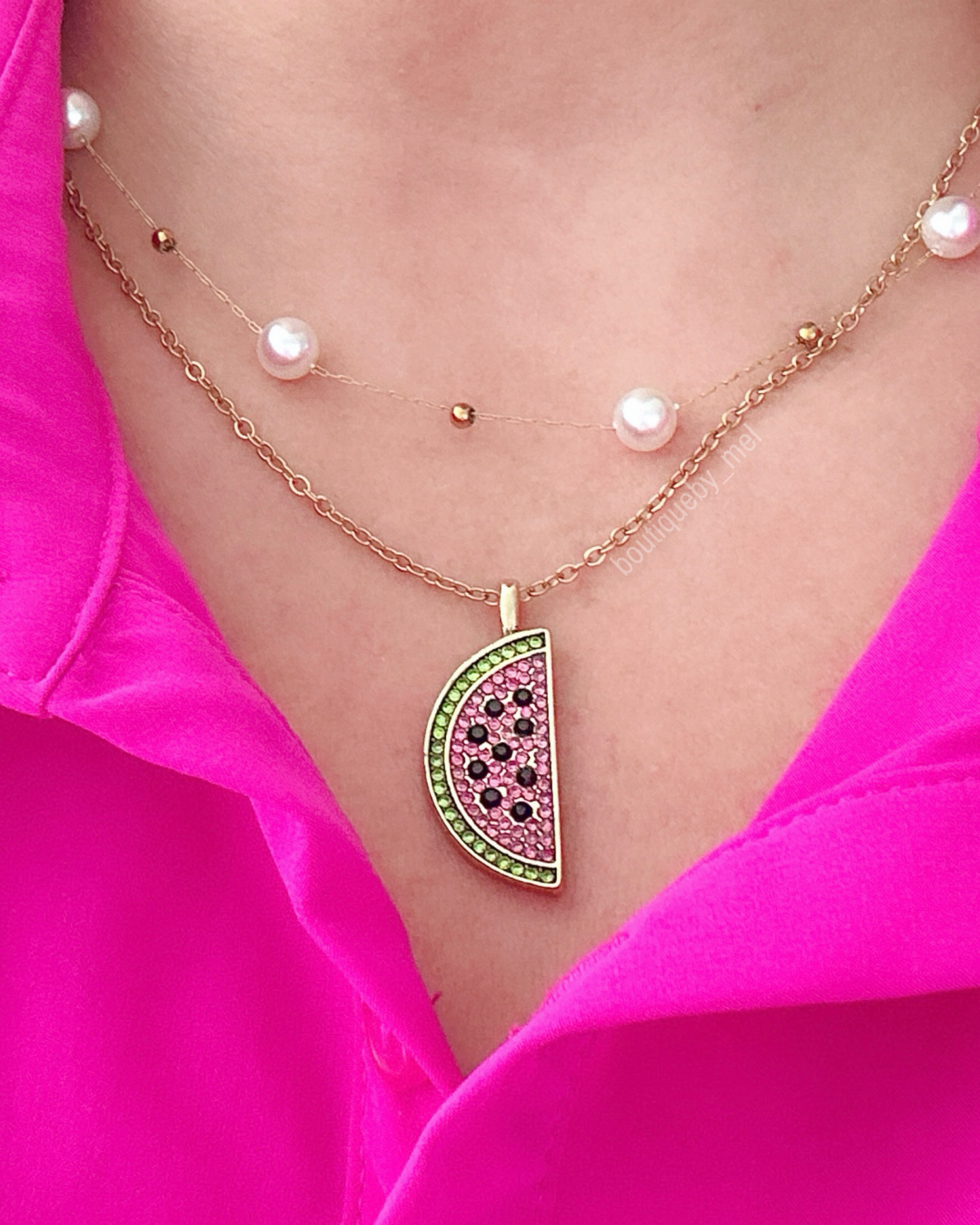 Glam Watermelon Necklace