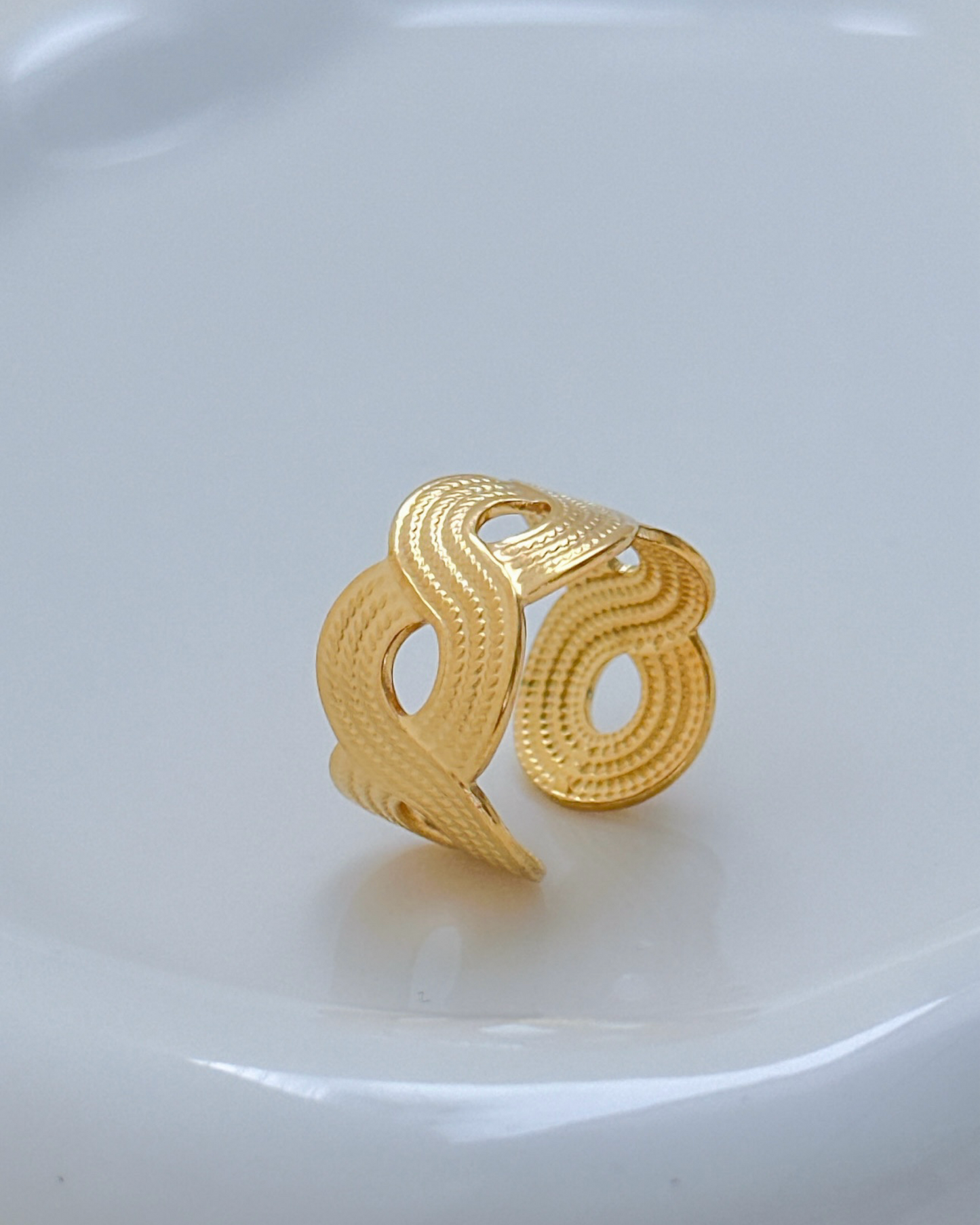 Golden Braid Ring