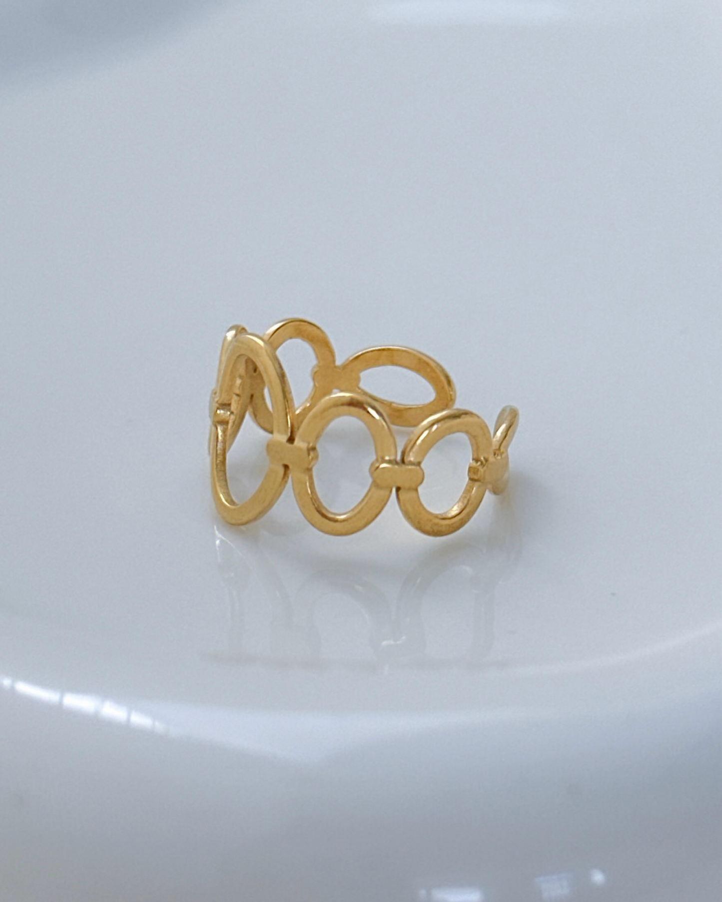 Golden Oval Ring