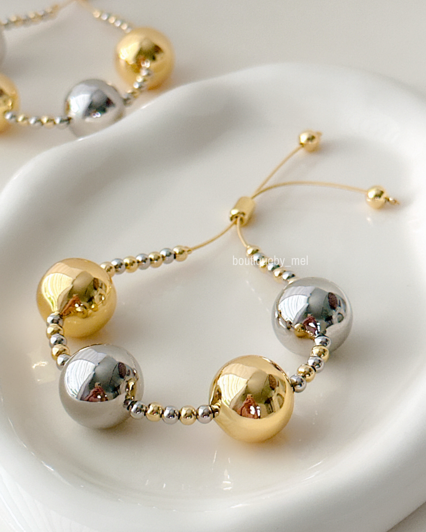 2 Tones Chunky Bubbles Bracelet