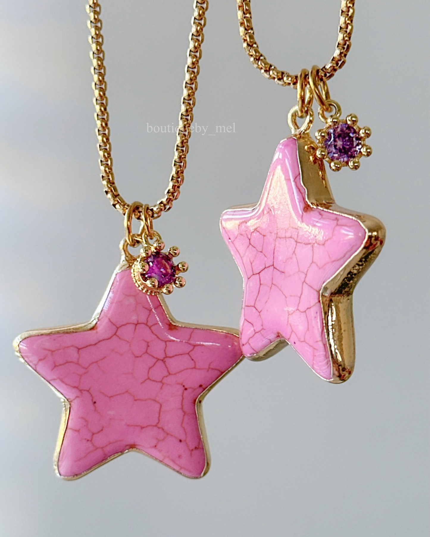 Pink Star Necklace