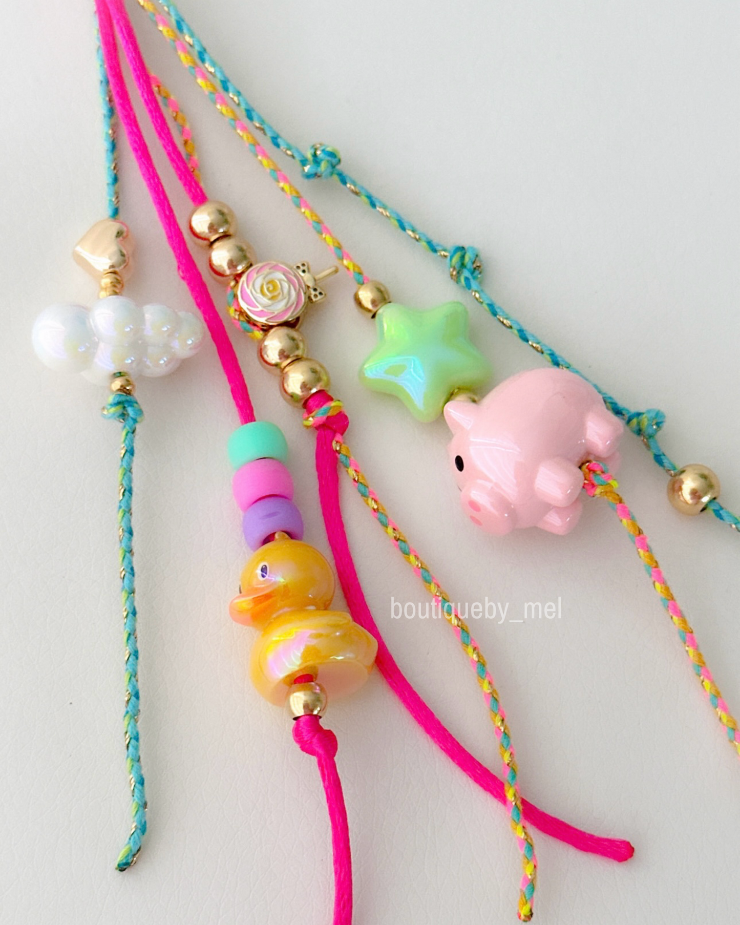Mel Beaded Bag Charm