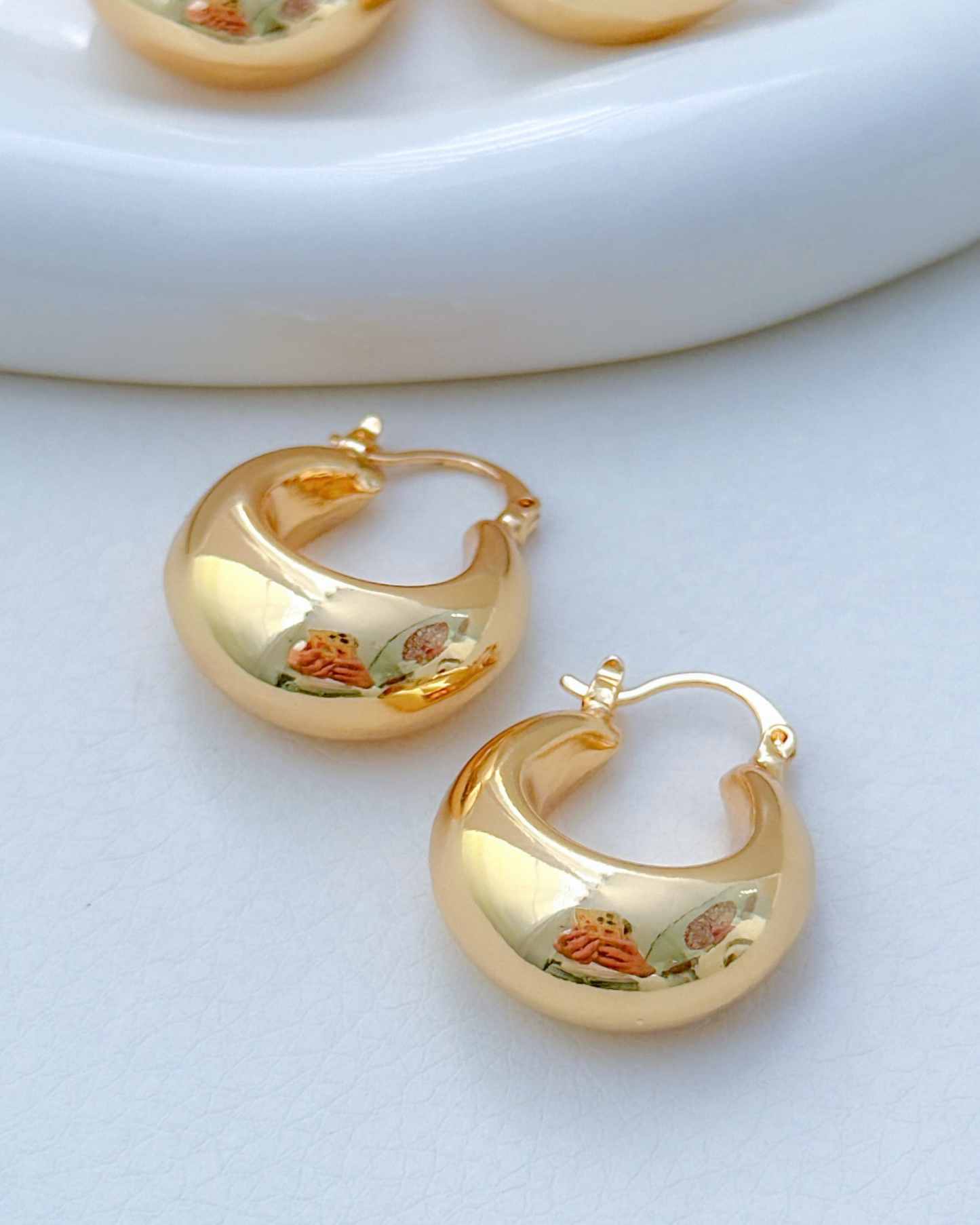 Golden Bold Hoops