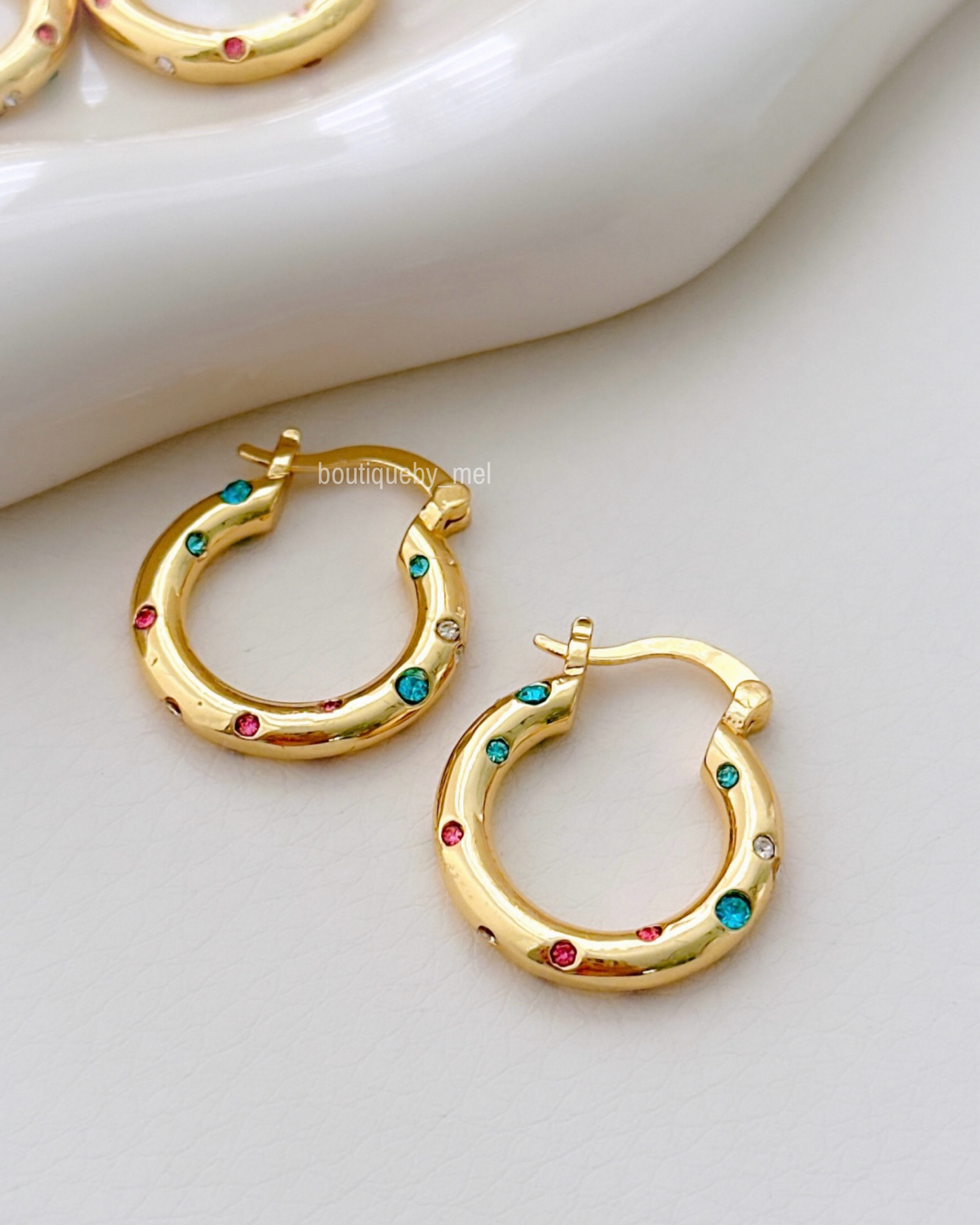 Colorful Zirconias Earrings