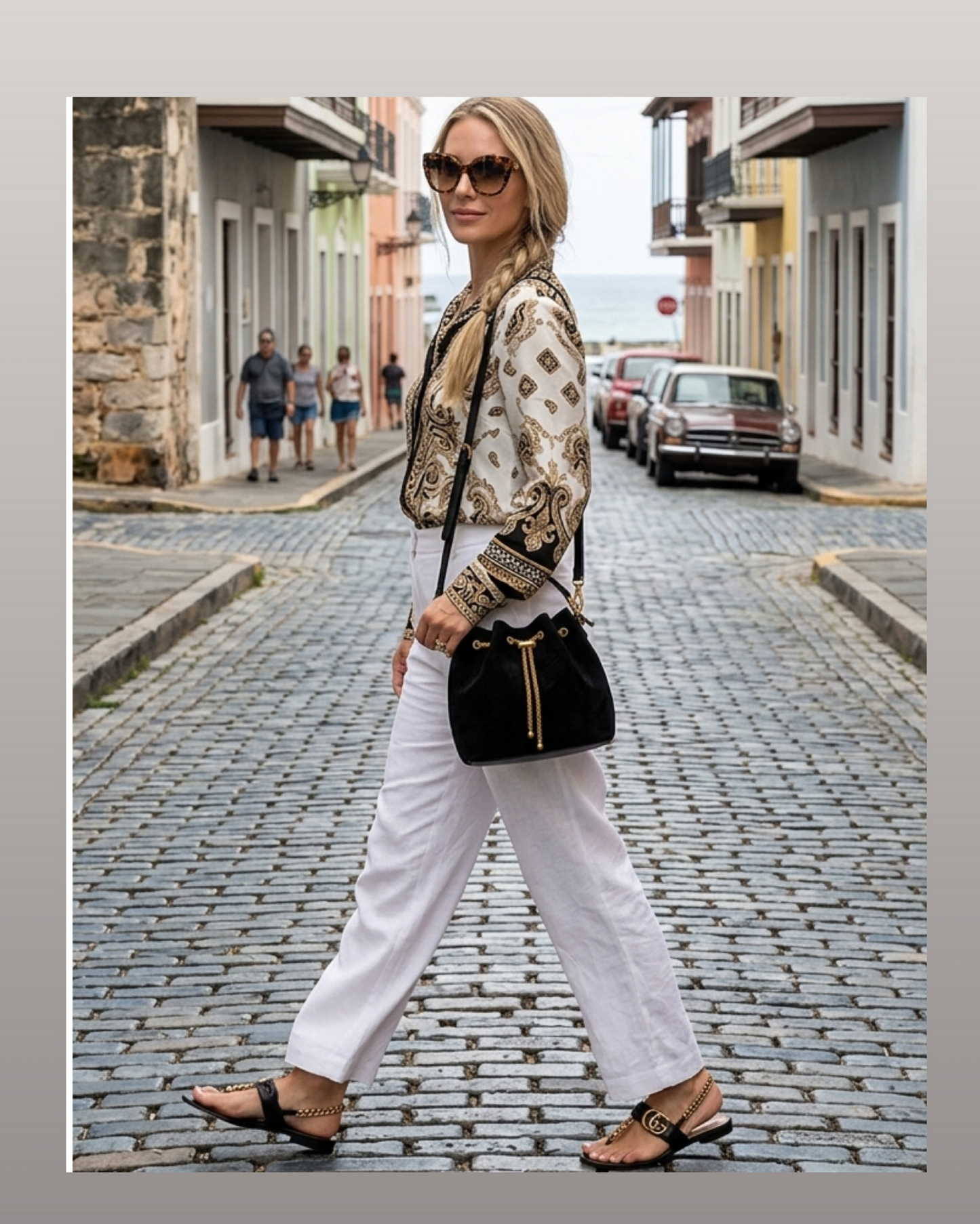 Suede Bucket Bag