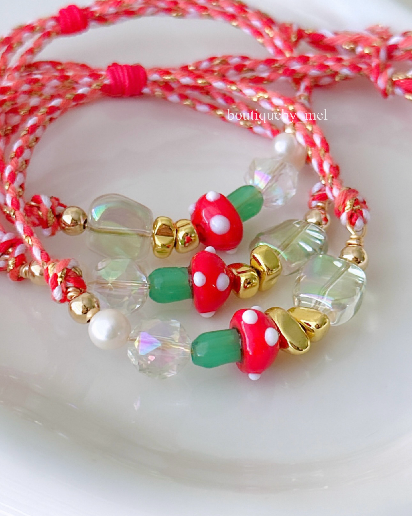 Red Mushroom Bracelet