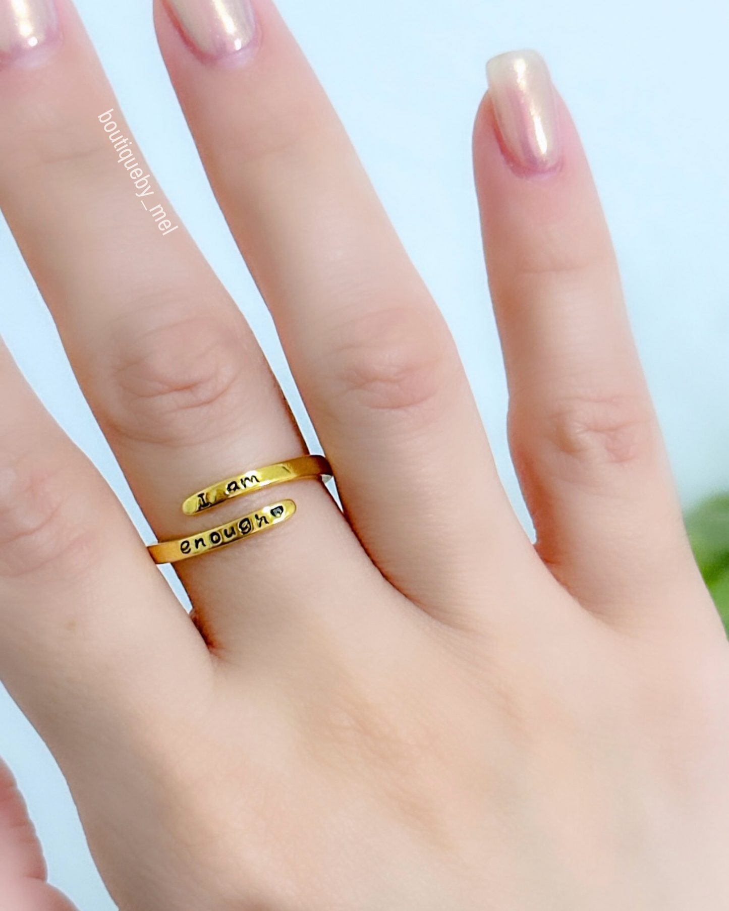 I am Enough Ring