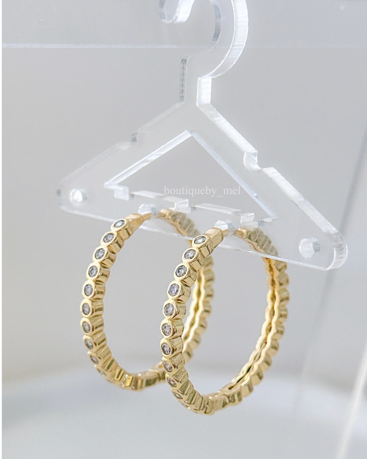 Shiny Hoop Earrings