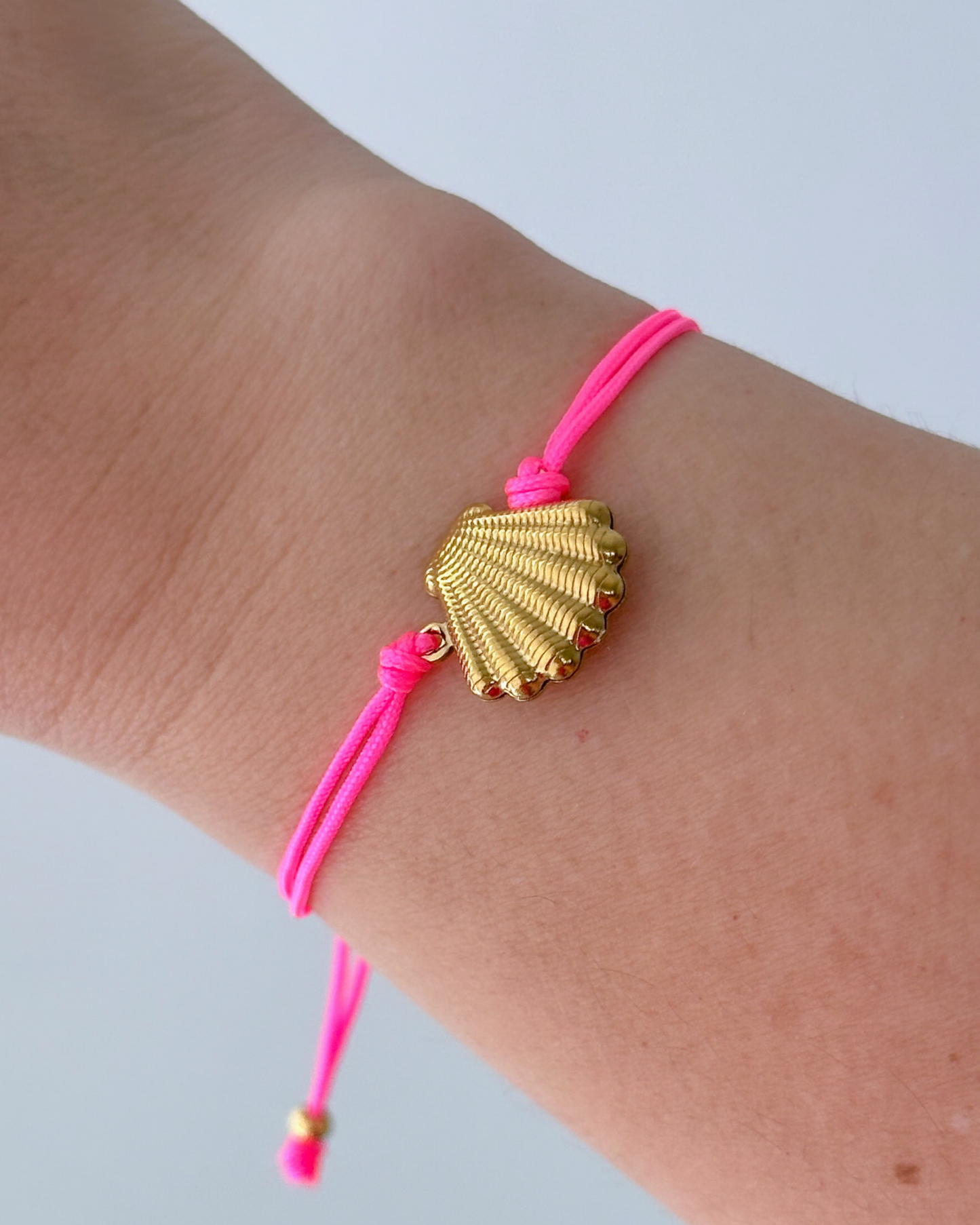 Hot Pink Shell Bracelet
