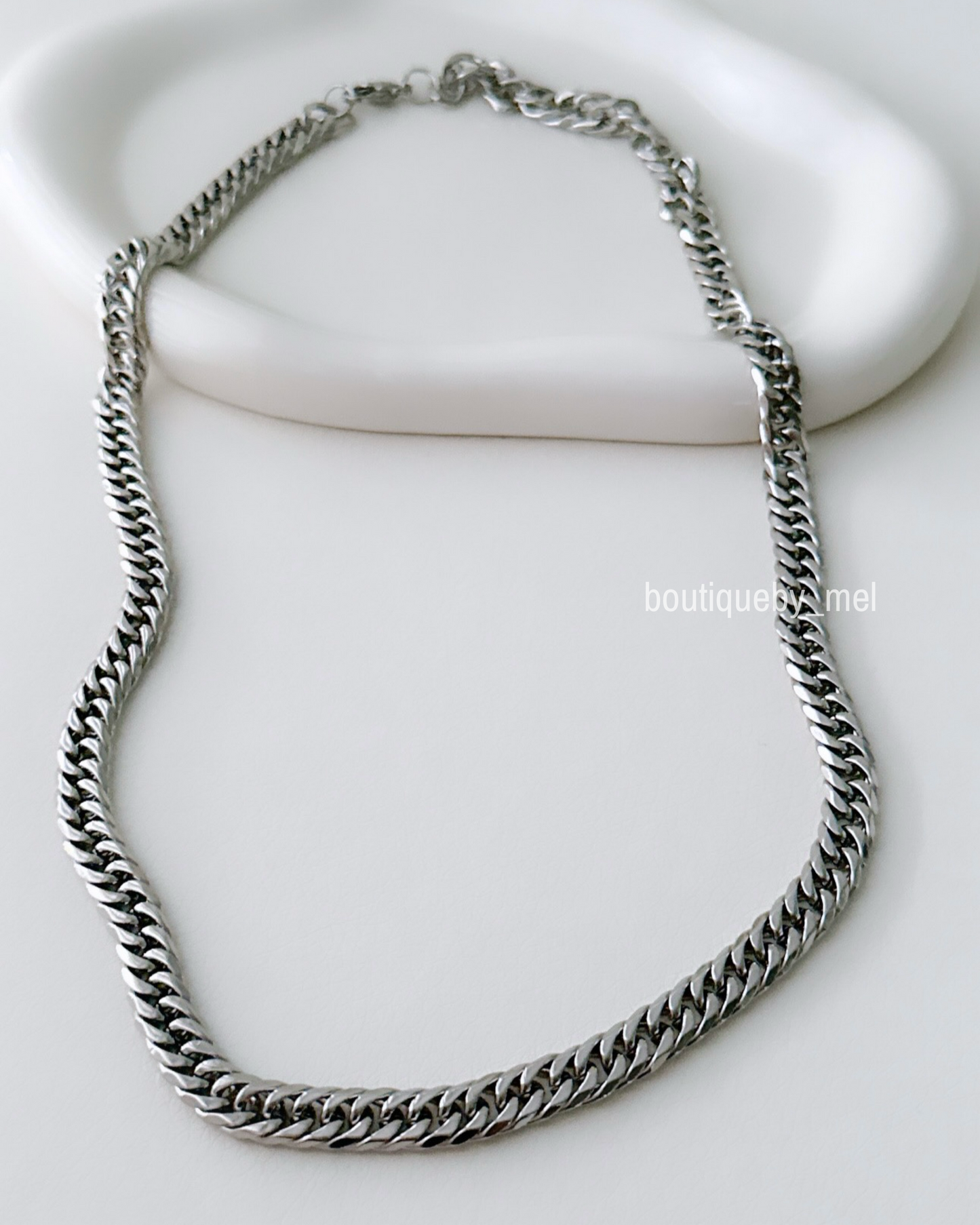 Silver Men Cuban Chain