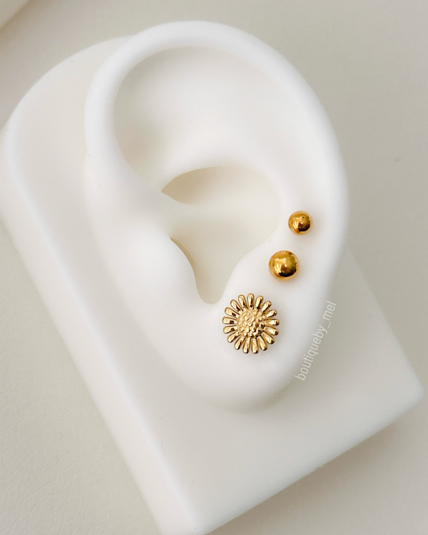 Golden Sunflower Earrings