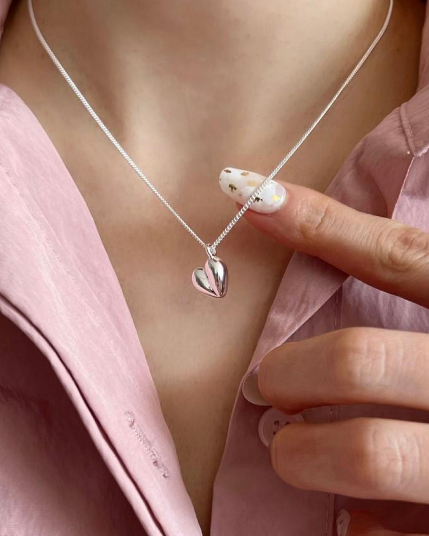 Sterling Silver Heart Necklace