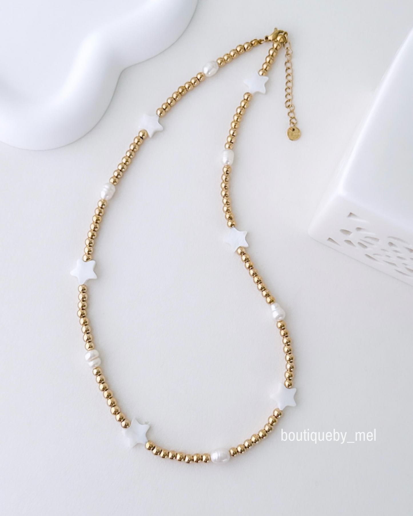 Star & Pearls Necklace