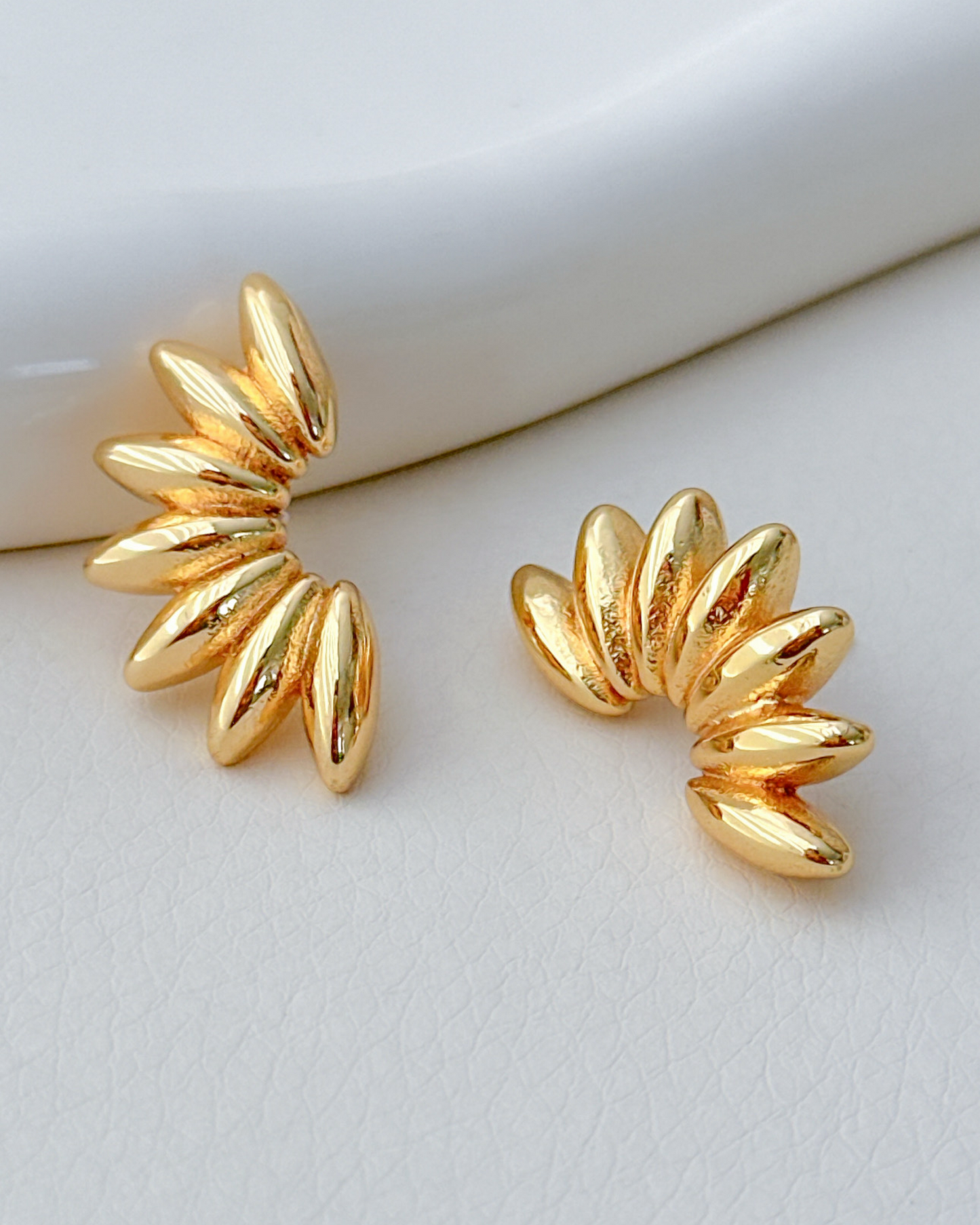 Golden Petals Earrings