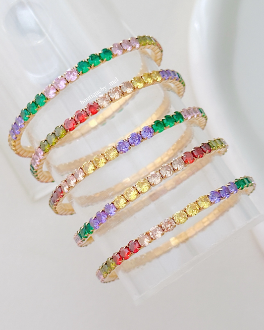 Colorful Tennis Bracelet