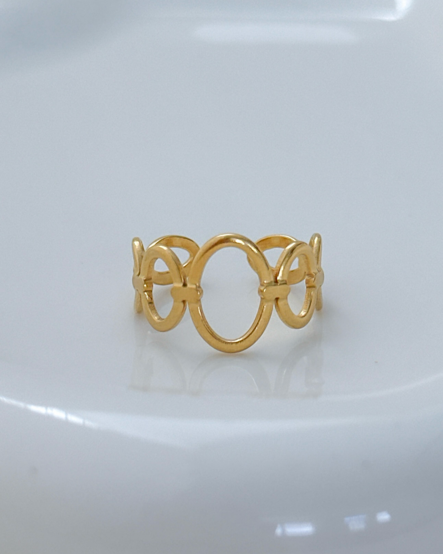 Golden Oval Ring
