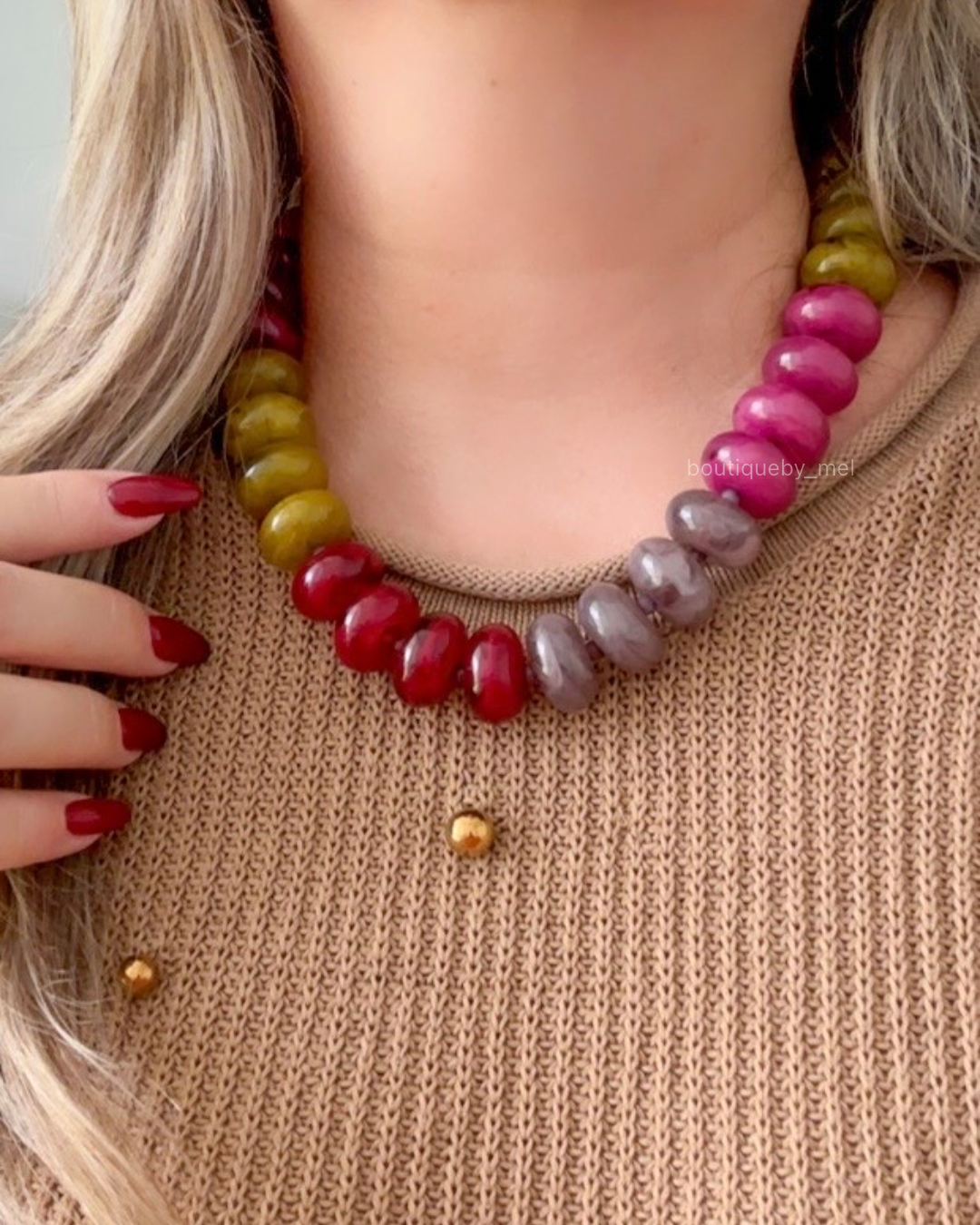 Berry Olive Necklace