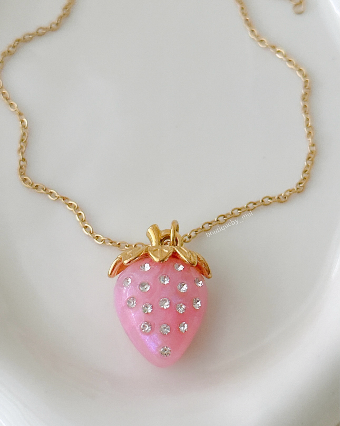 Strawberry Glow Necklace