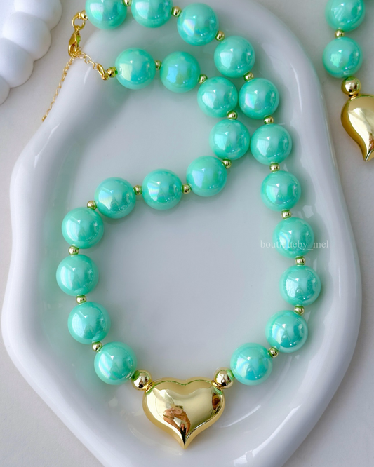 Minted Love Necklace