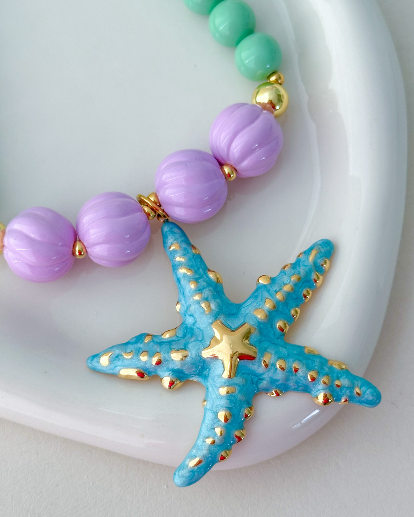 Purple Beach Necklace