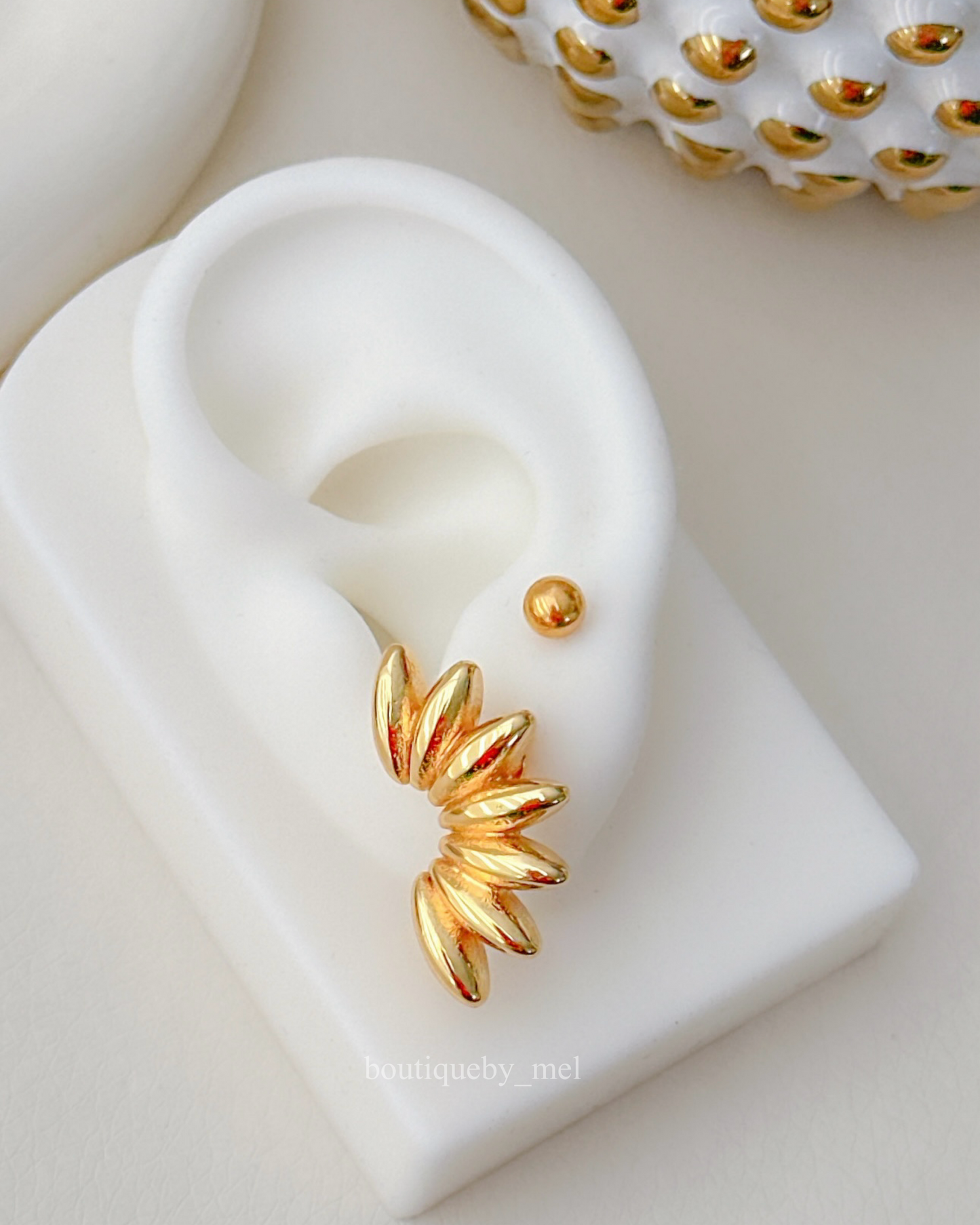 Golden Petals Earrings