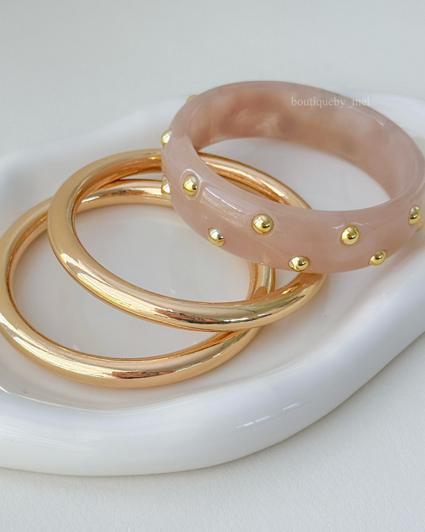 Golden Dots Bangles / Set of 3