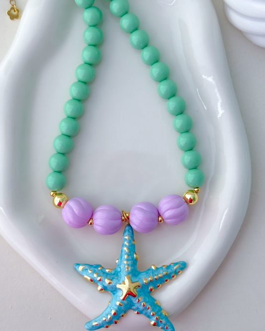 Purple Beach Necklace