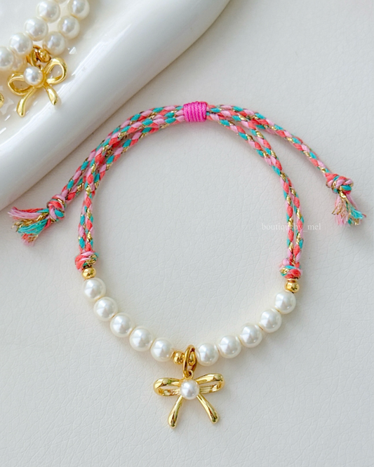 Pearl Bow Bracelet