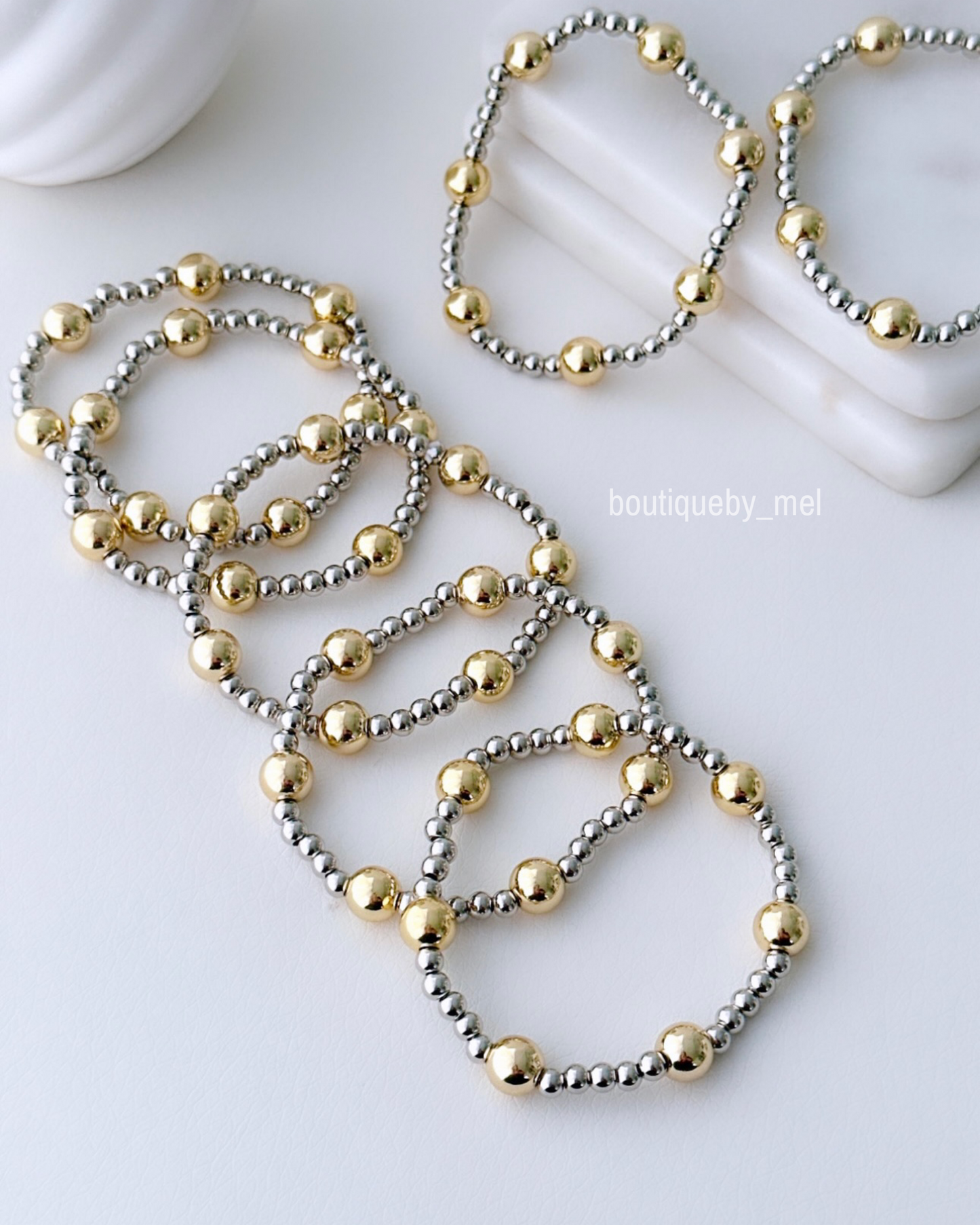 Two Tones Bubble Bracelets