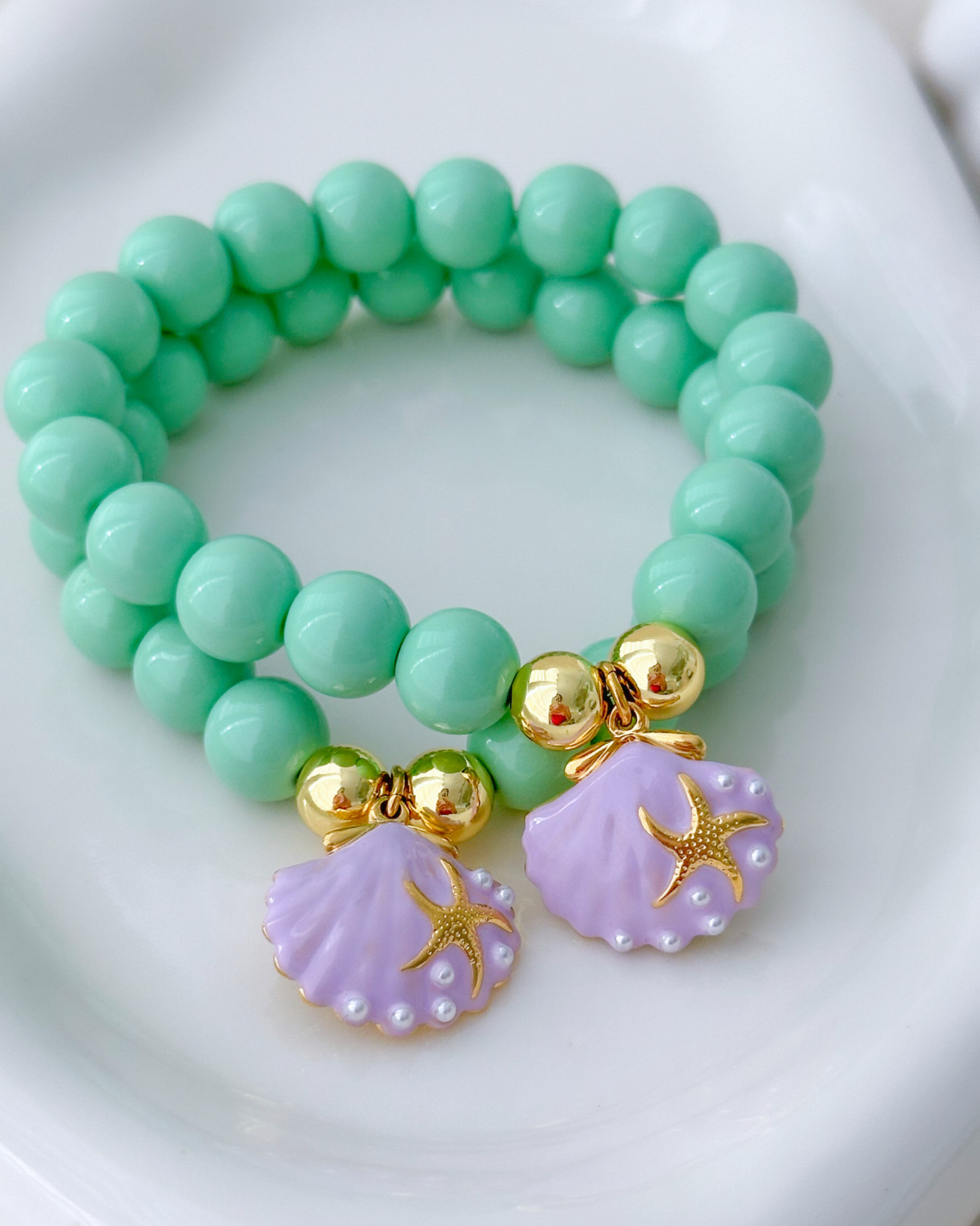 Purple Shell Bracelet
