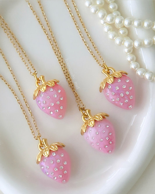 Strawberry Glow Necklace