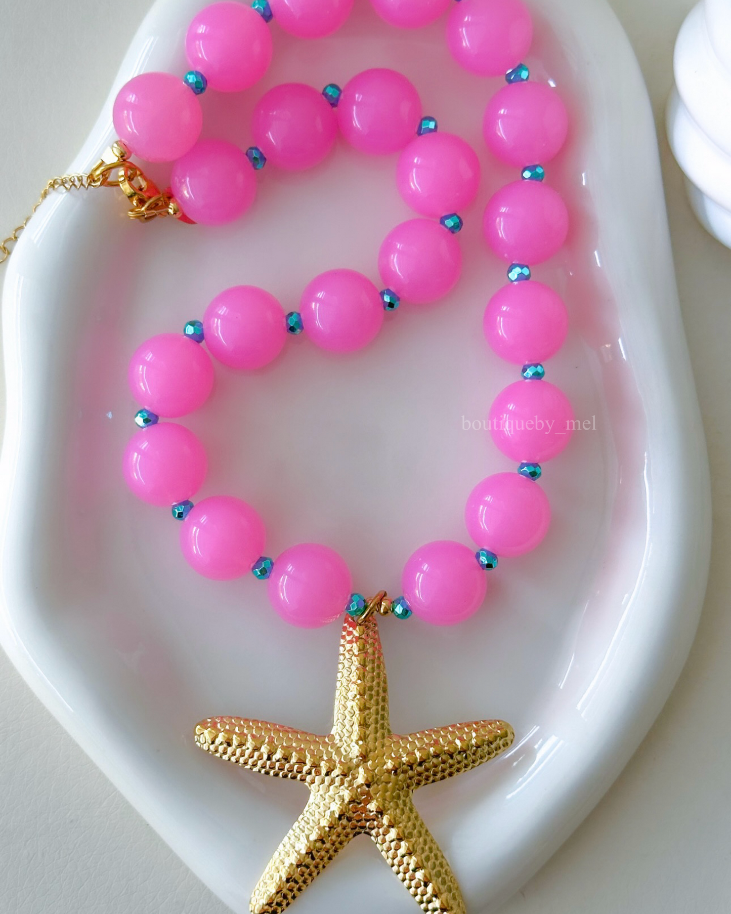 Pink Splash Necklace