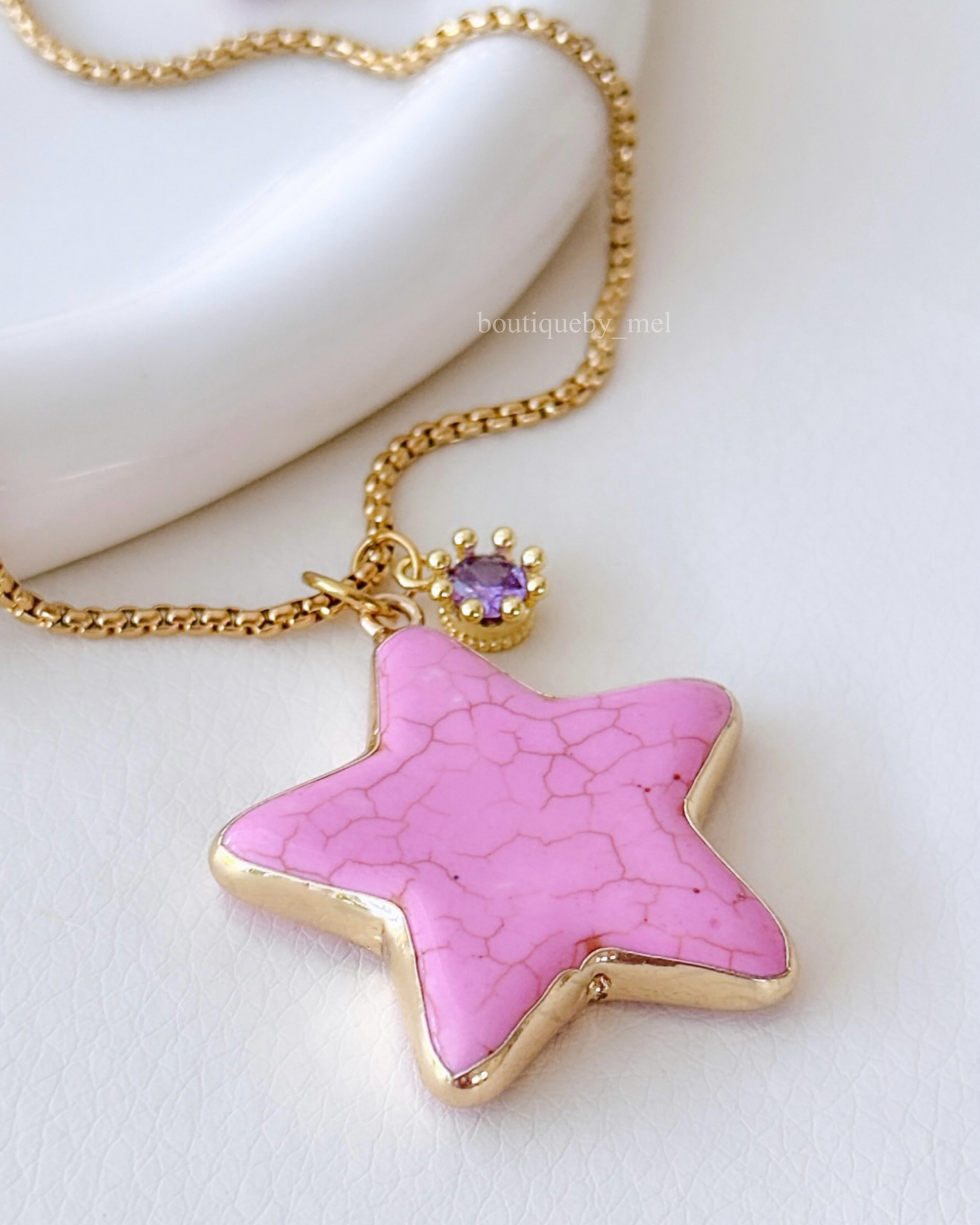 Pink Star Necklace