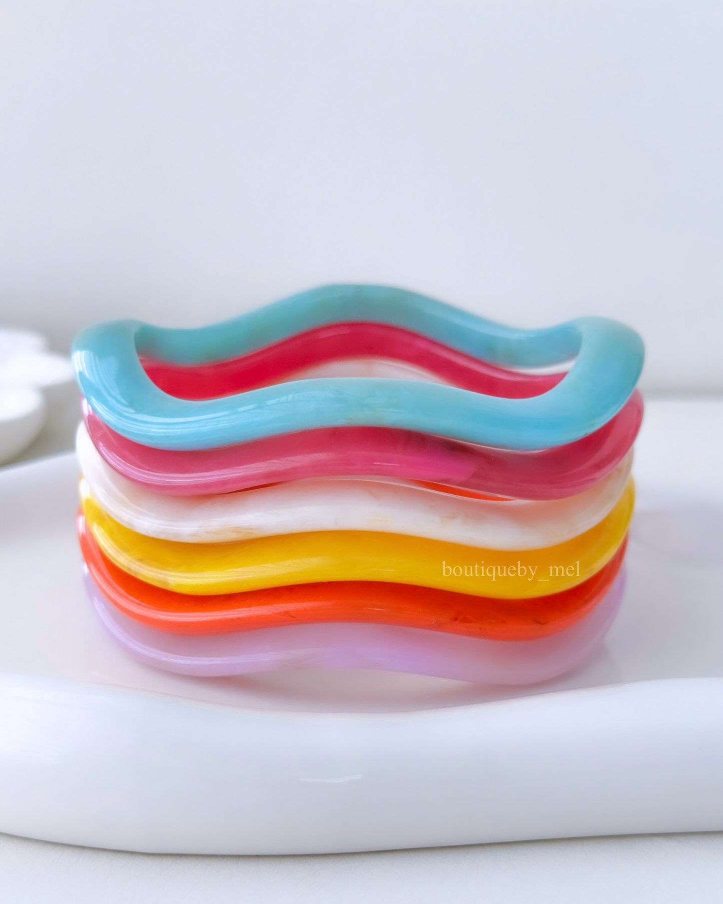 Wave Bangles (Set of 6)