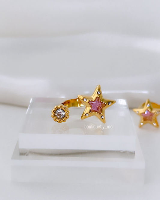 Pink Star Ring