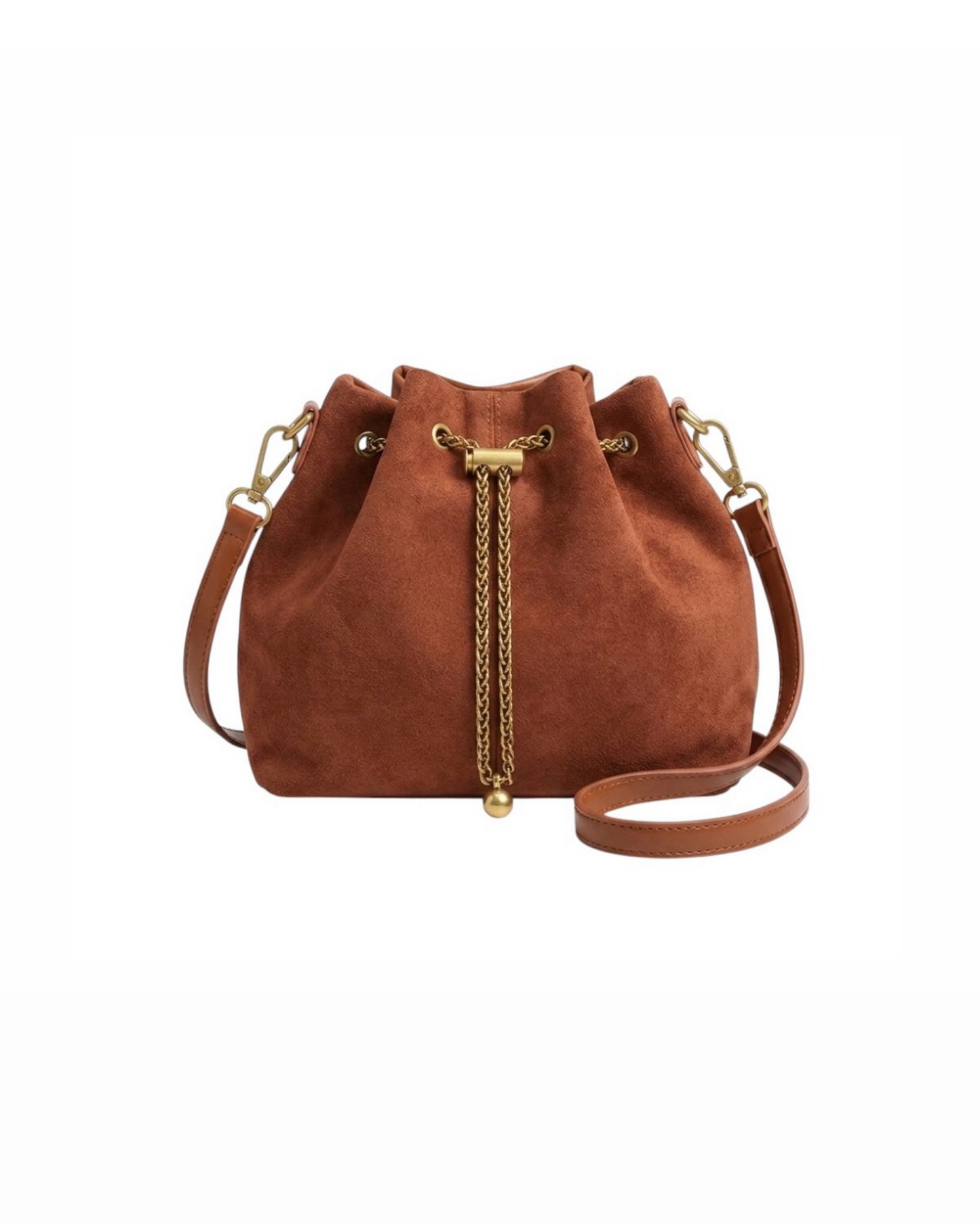 Suede Bucket Bag