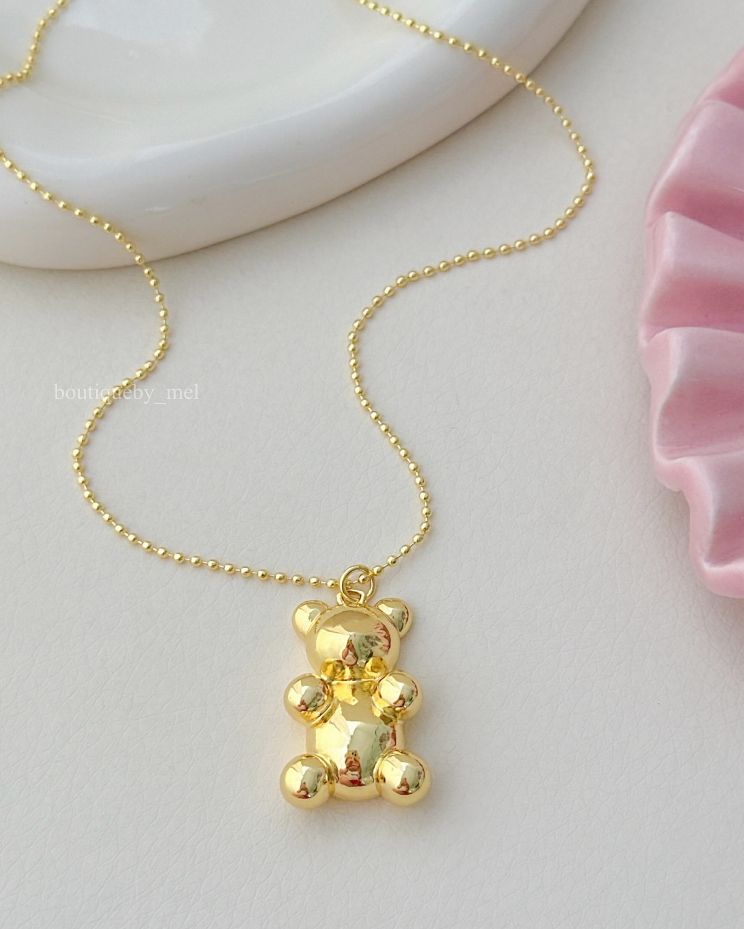 Golden Bear Necklace