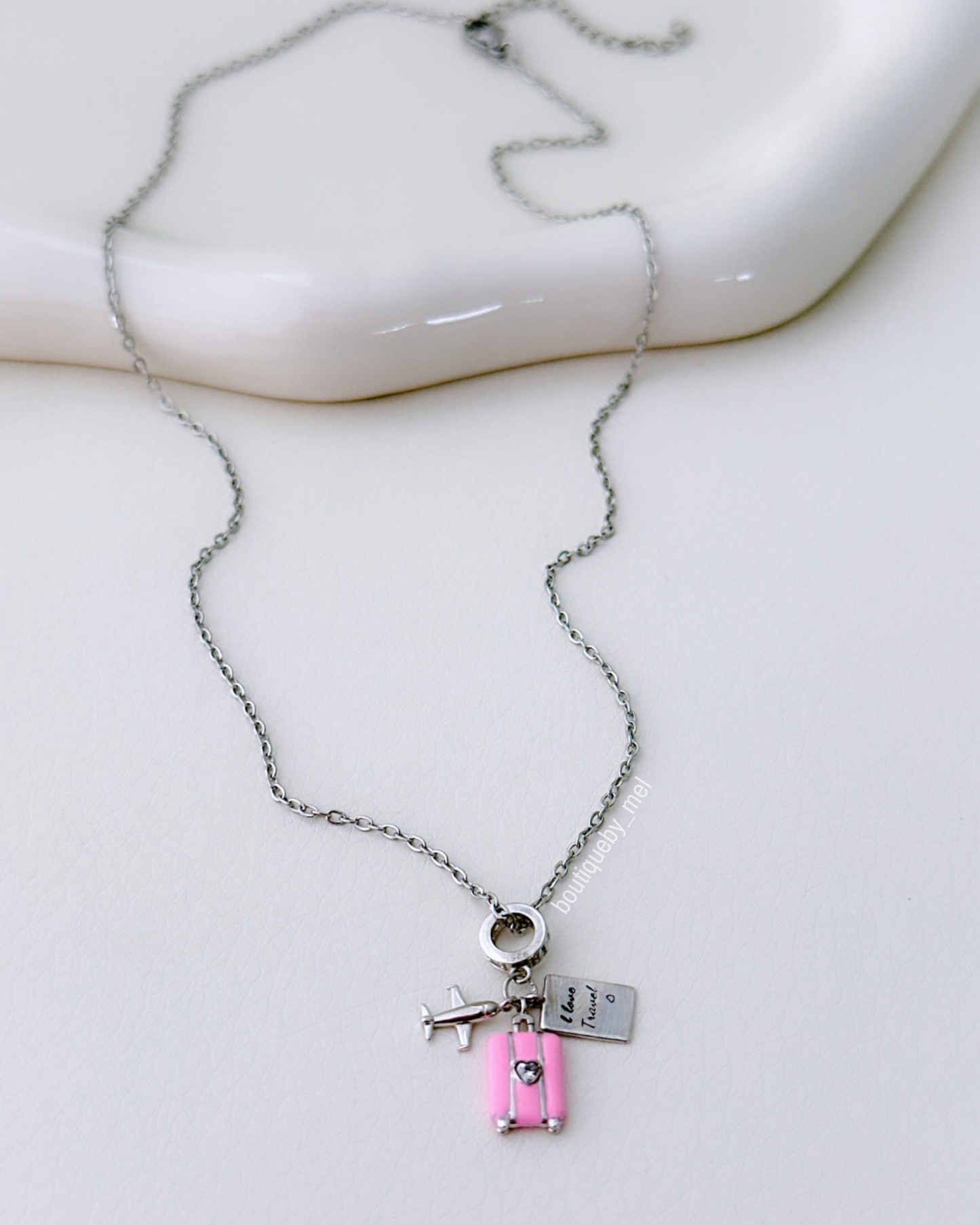 Let’s go Travel Necklace