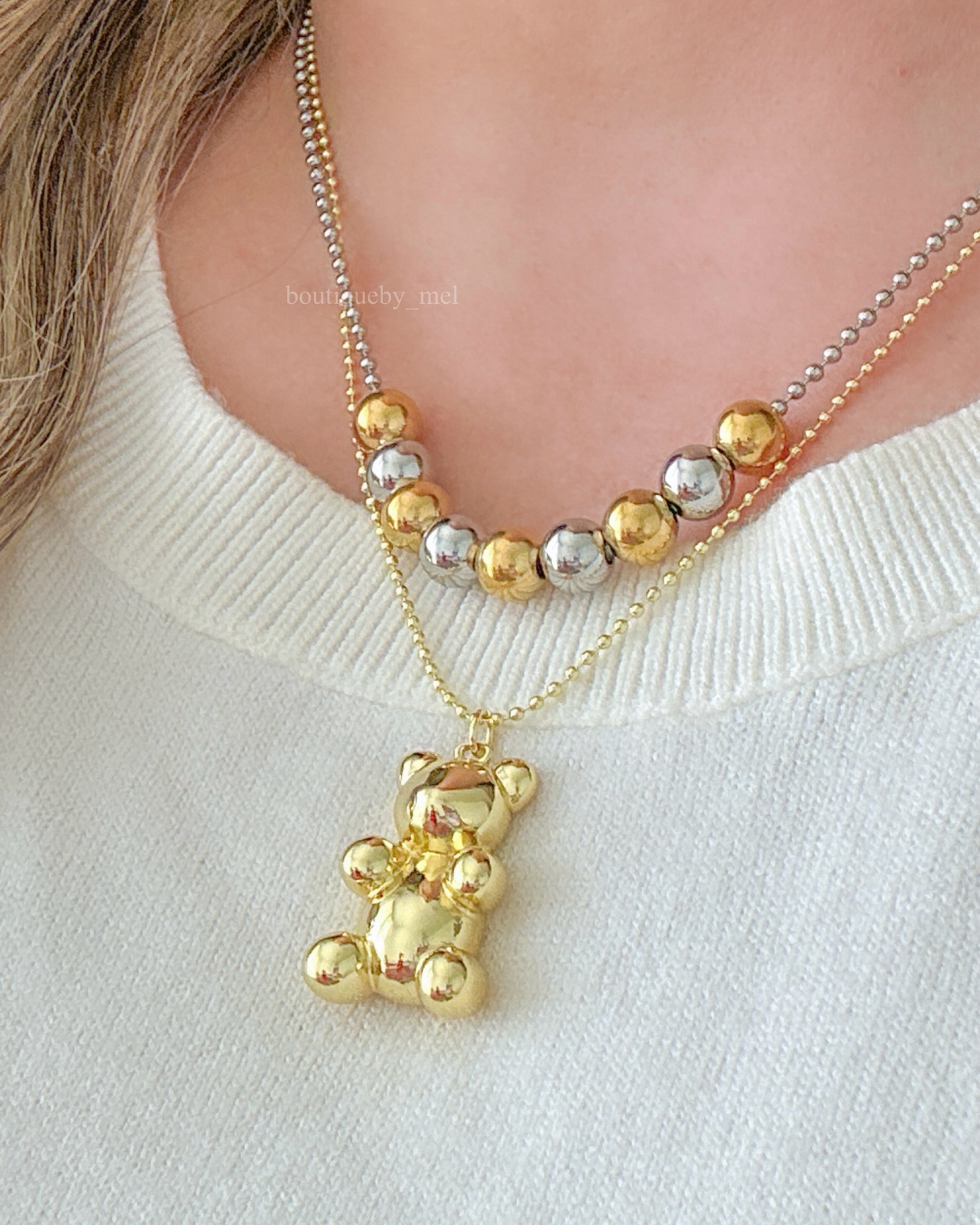 Golden Bear Necklace