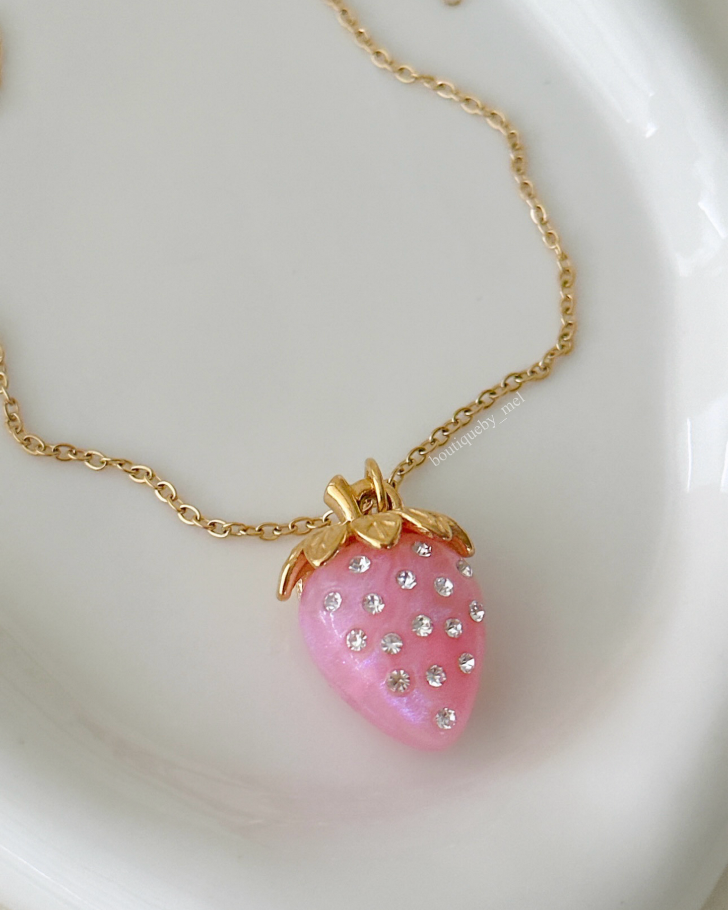 Strawberry Glow Necklace